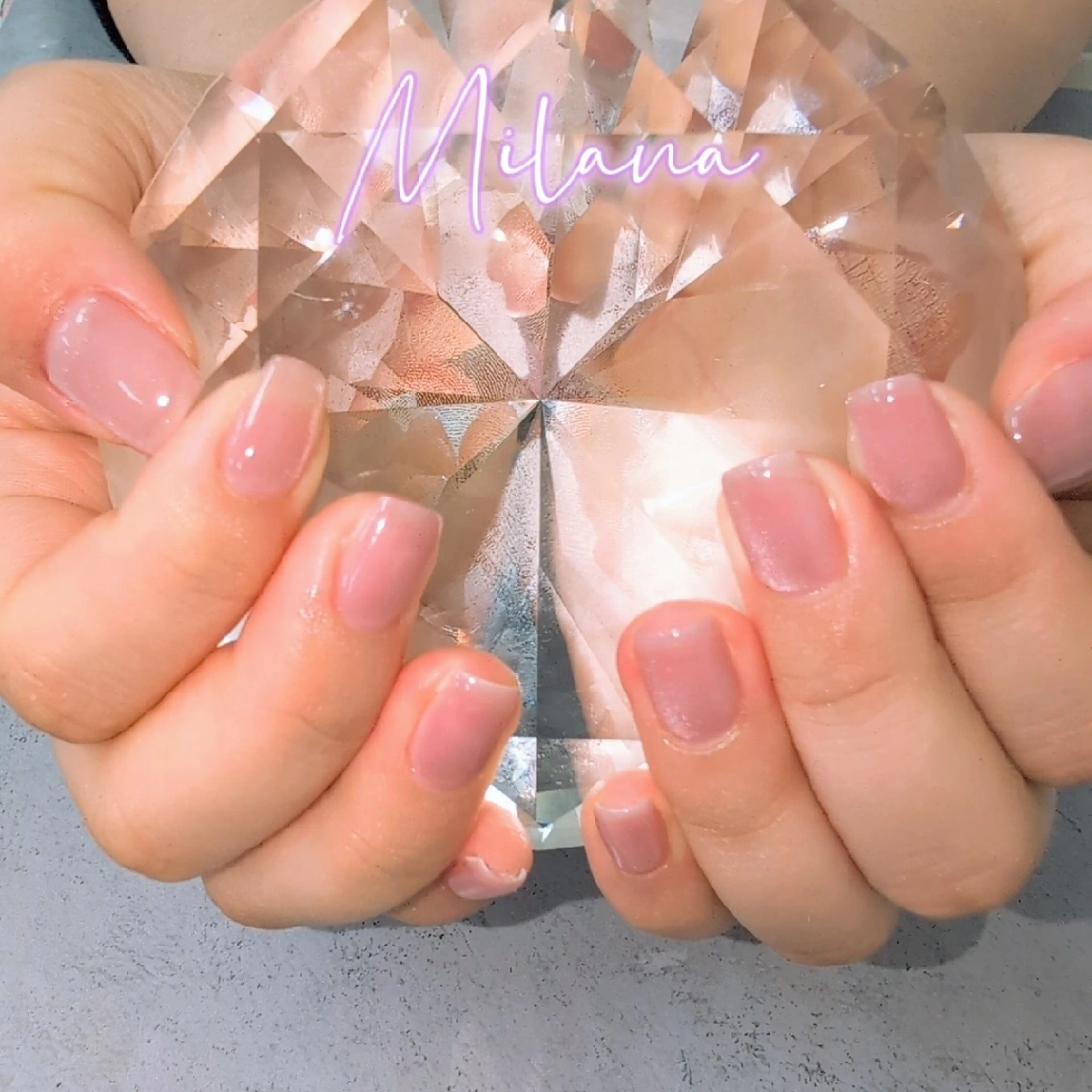 ネイル マグネットネイル ワンカラーネイル Milana 川瀬のネイルデザイン