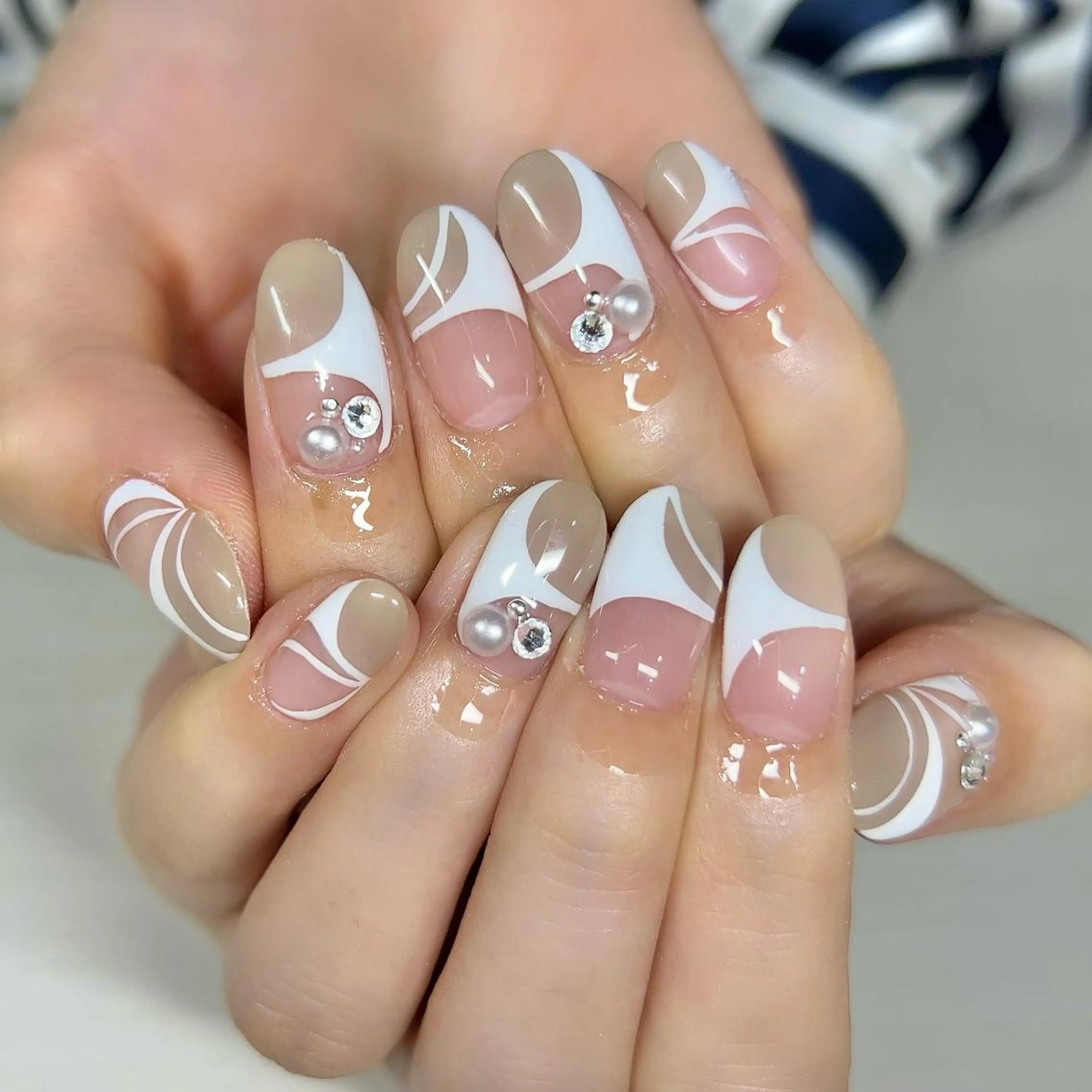 ネイル シンプルネイル ハンドネイル 【Yappy🌈】 💖P-tanaのネイルデザイン