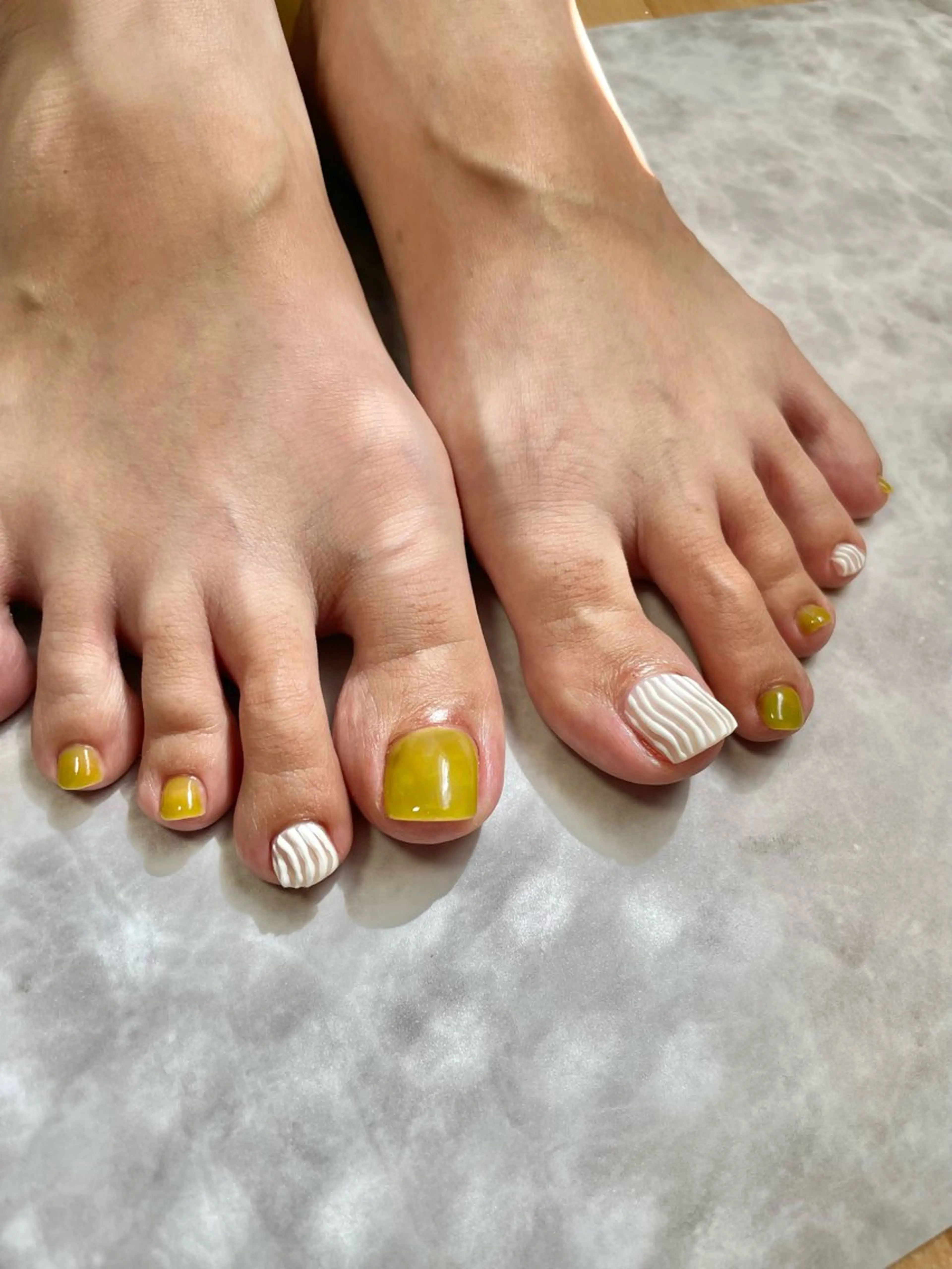 フットジェルネイル💅アート4​〜​6本なんでも🆗(オフ込み)60分​〜​90分コースの写真