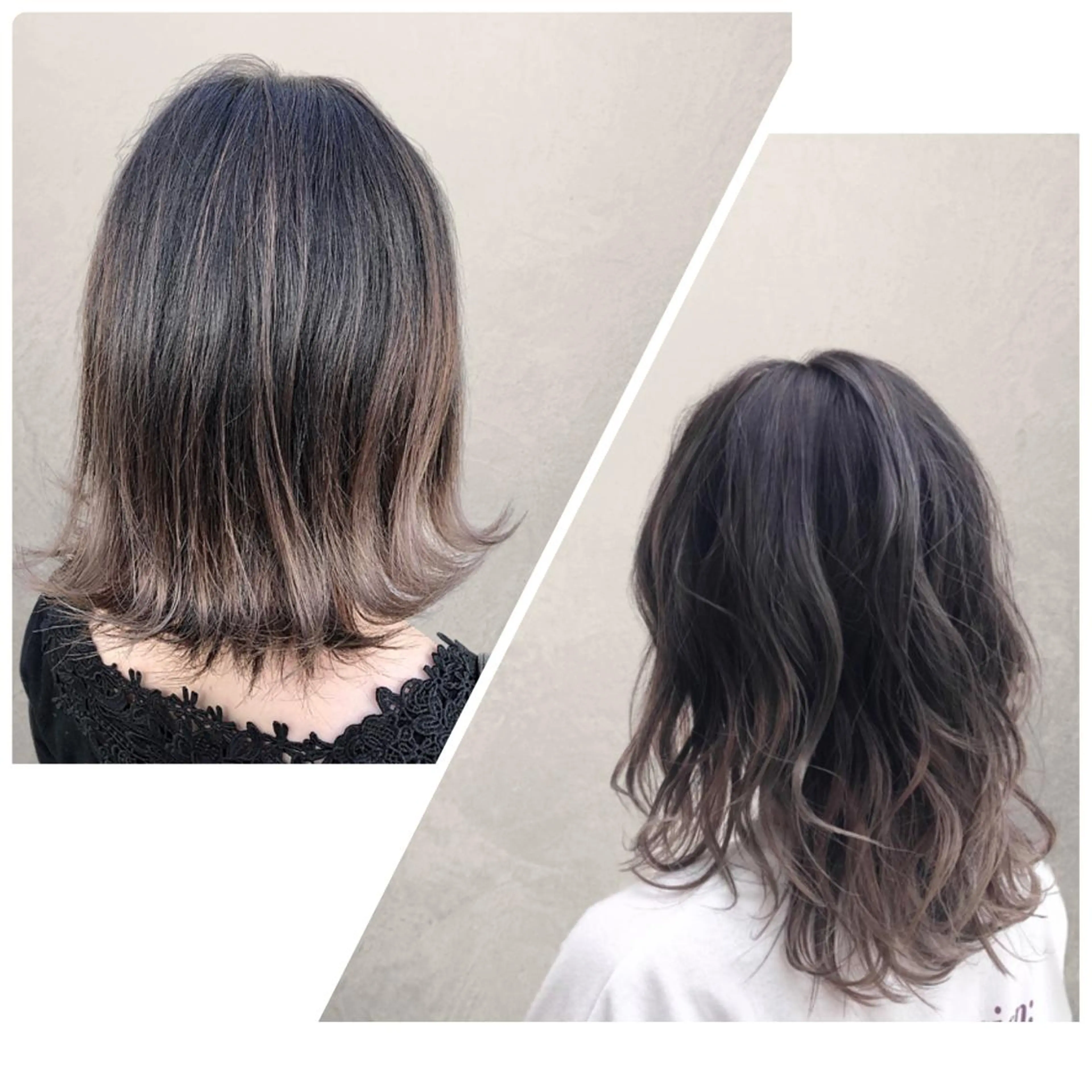 ミディアム カラー バレイヤージュ レイヤーカット RUBEUS【ルベウス】所属・✨艶々カラー🎨 杉本賢人のヘアスタイル