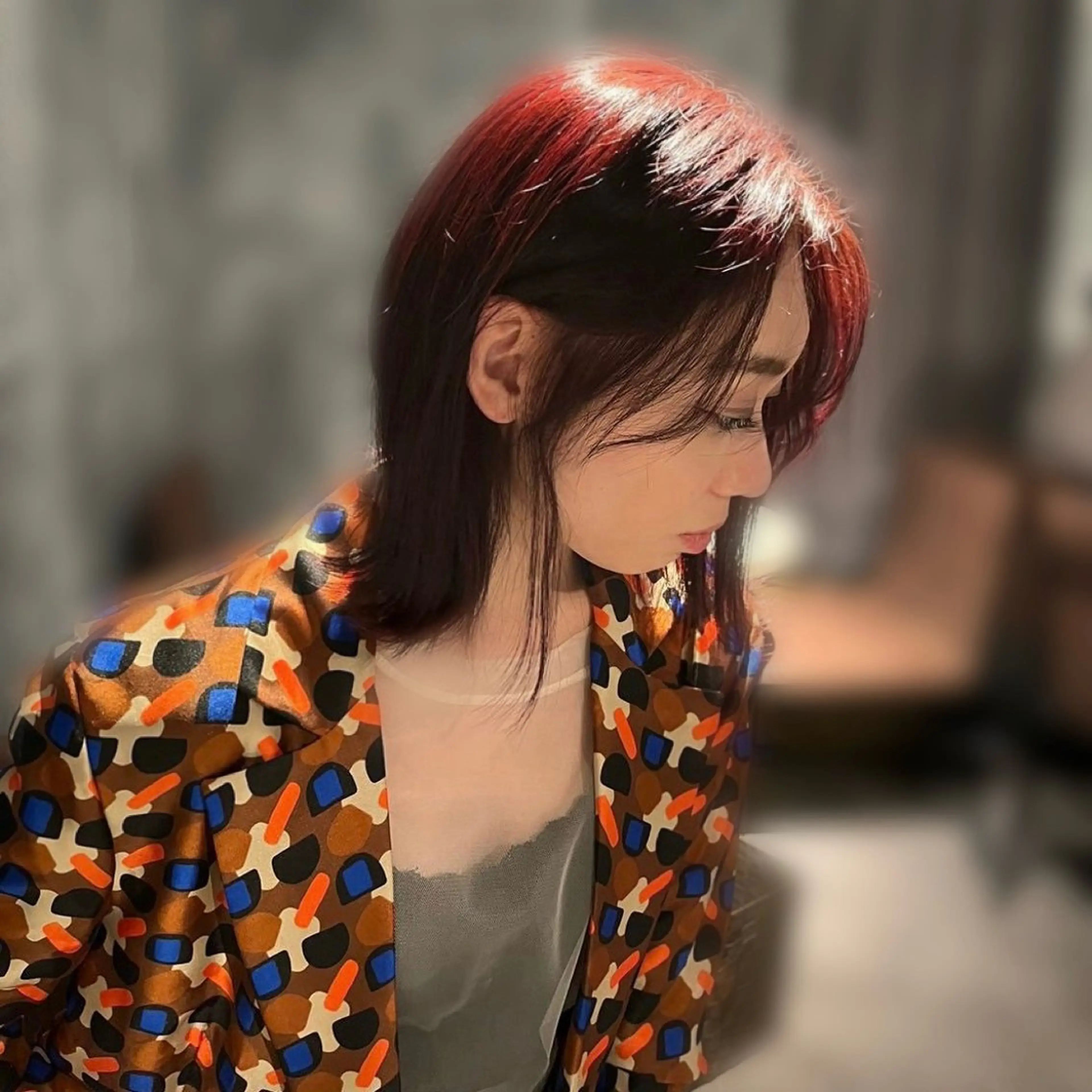 ミディアム カラー 艶髪ハイトーン/ ブロンド/Nagiのヘアスタイル