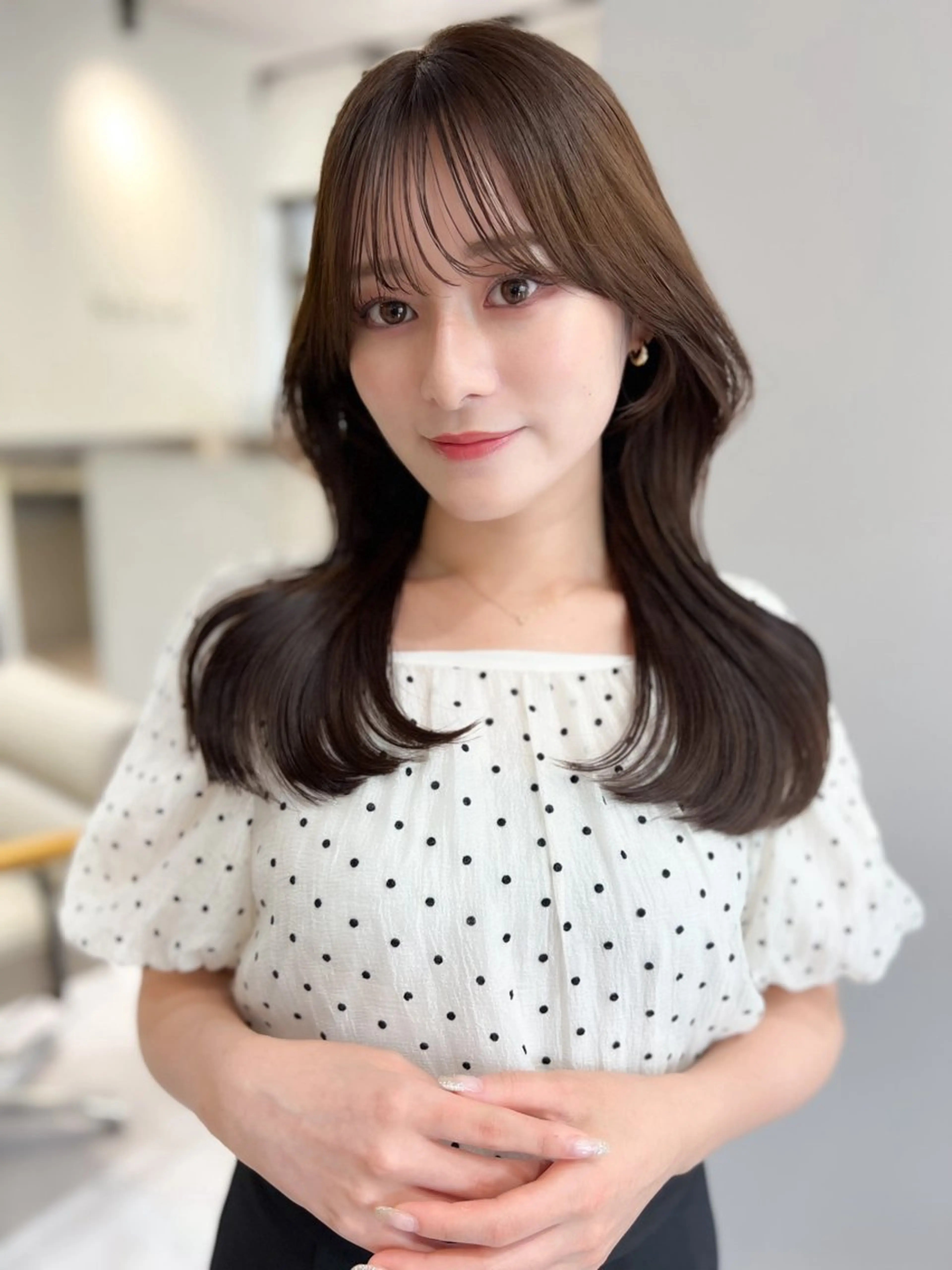 【当日2名限定🗓️】カット＋暖色🤍寒色艶カラー＋髪質改善トリートメント🥣✧︎の写真