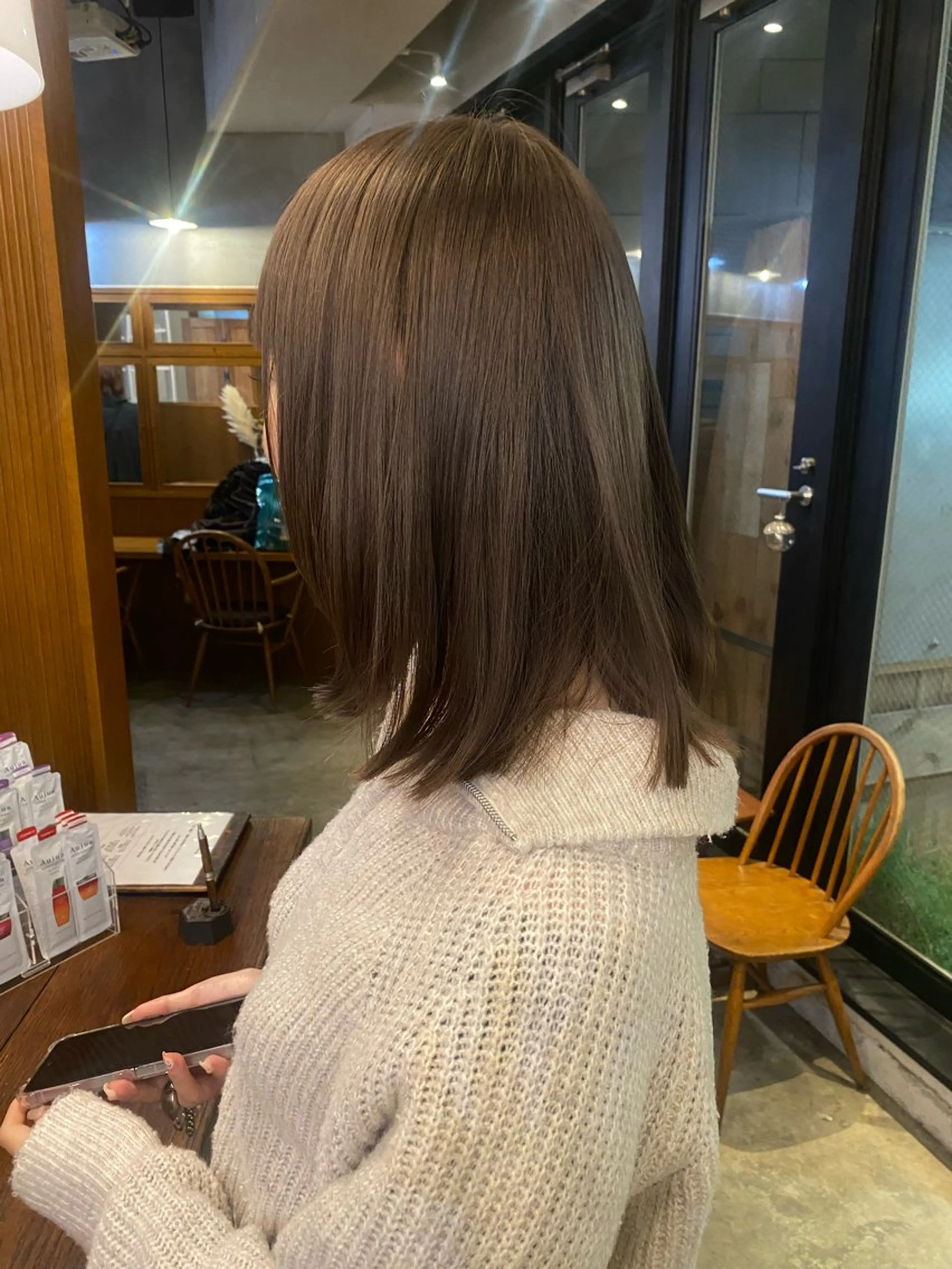 ミディアム カラー ヘアアレンジ カット ヘアカラー トリートメント 似合わせカラー /パーマ🪿 moeのヘアスタイル