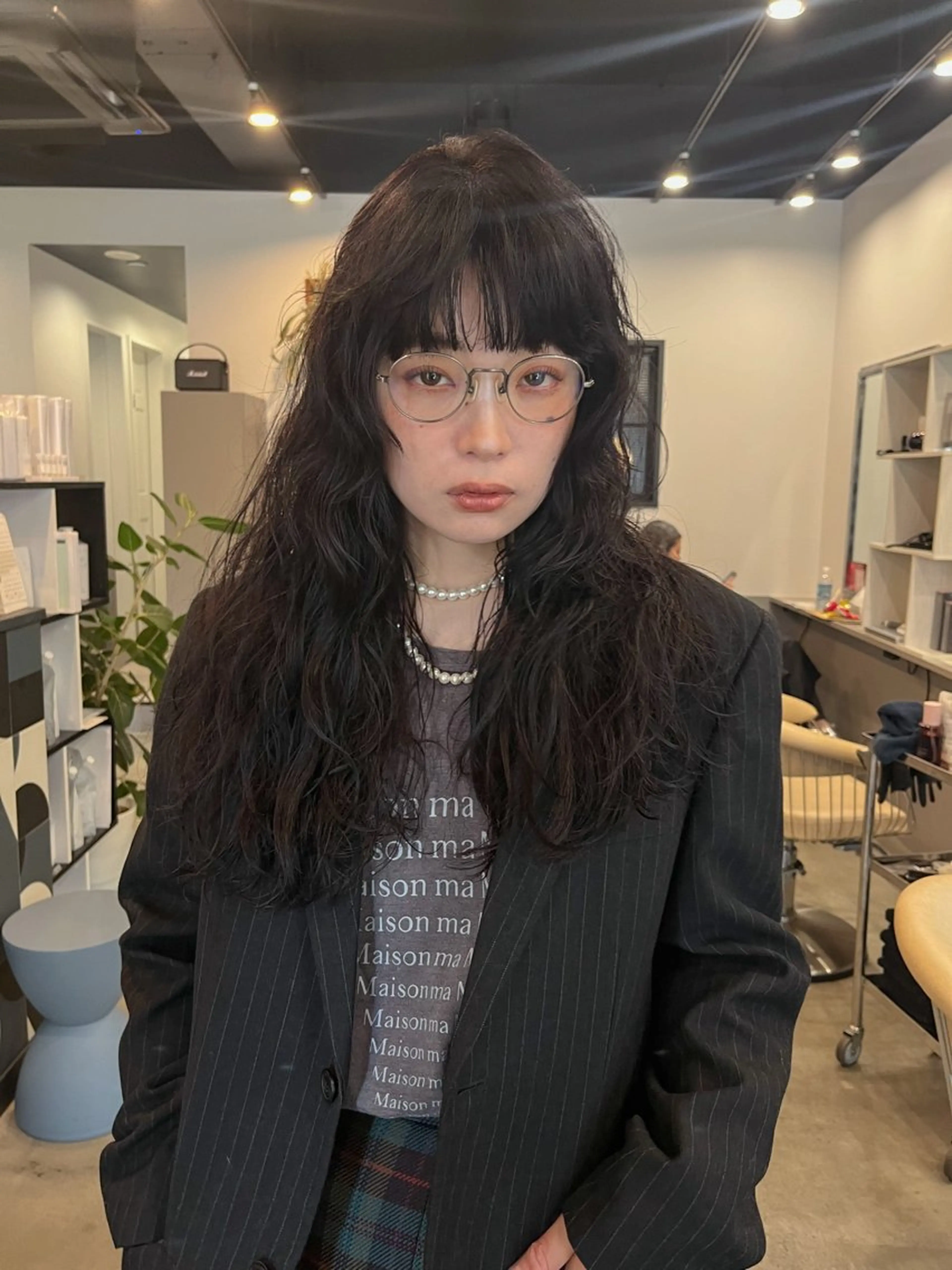 ロング カラー パーマ レイヤーカット ロング カット パーマ dogstar小林諒 レイヤー/パーマのヘアスタイル