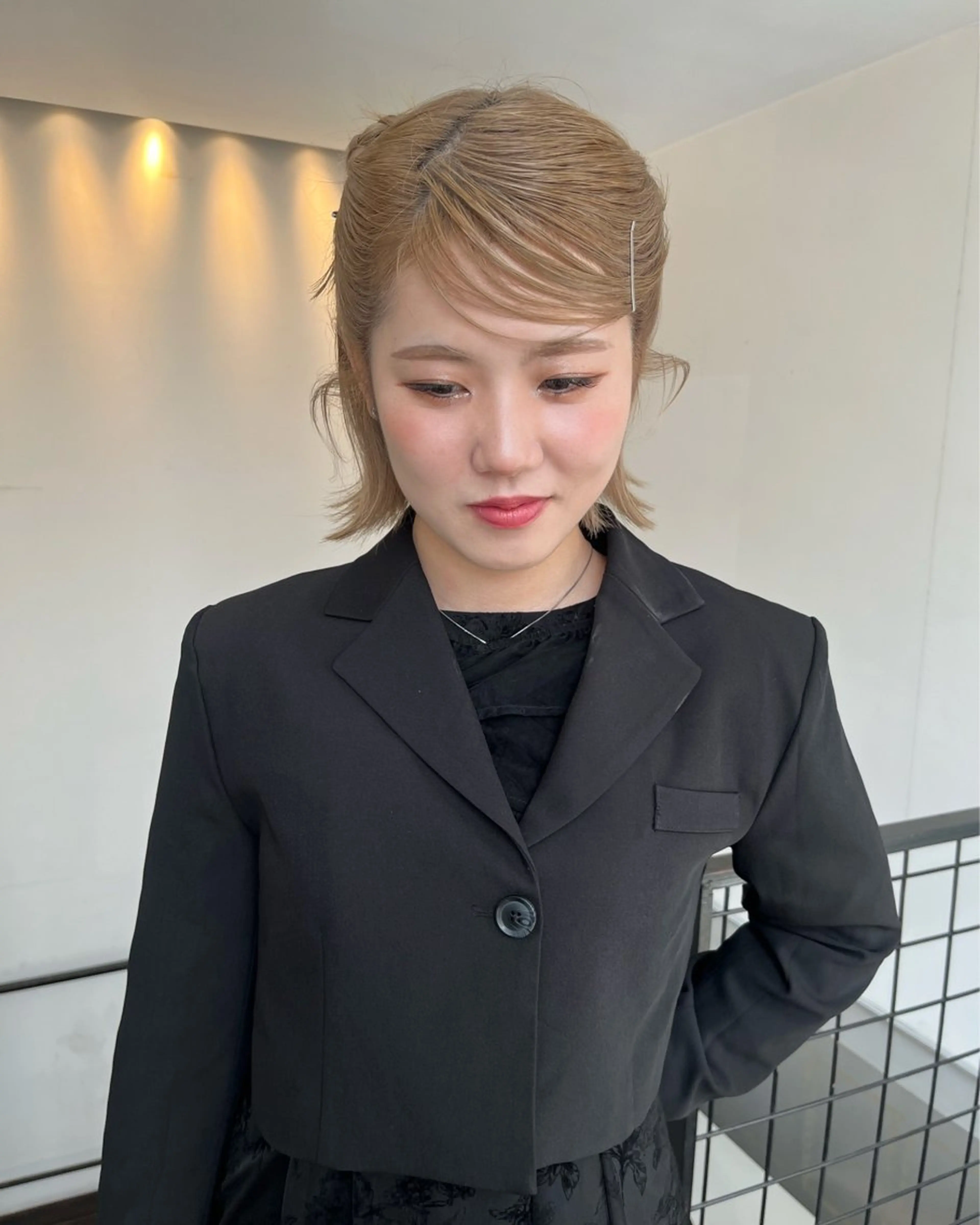 ショート カラー ヘアセット aya/メンズヘア/ メンズカット/ボブのヘアスタイル