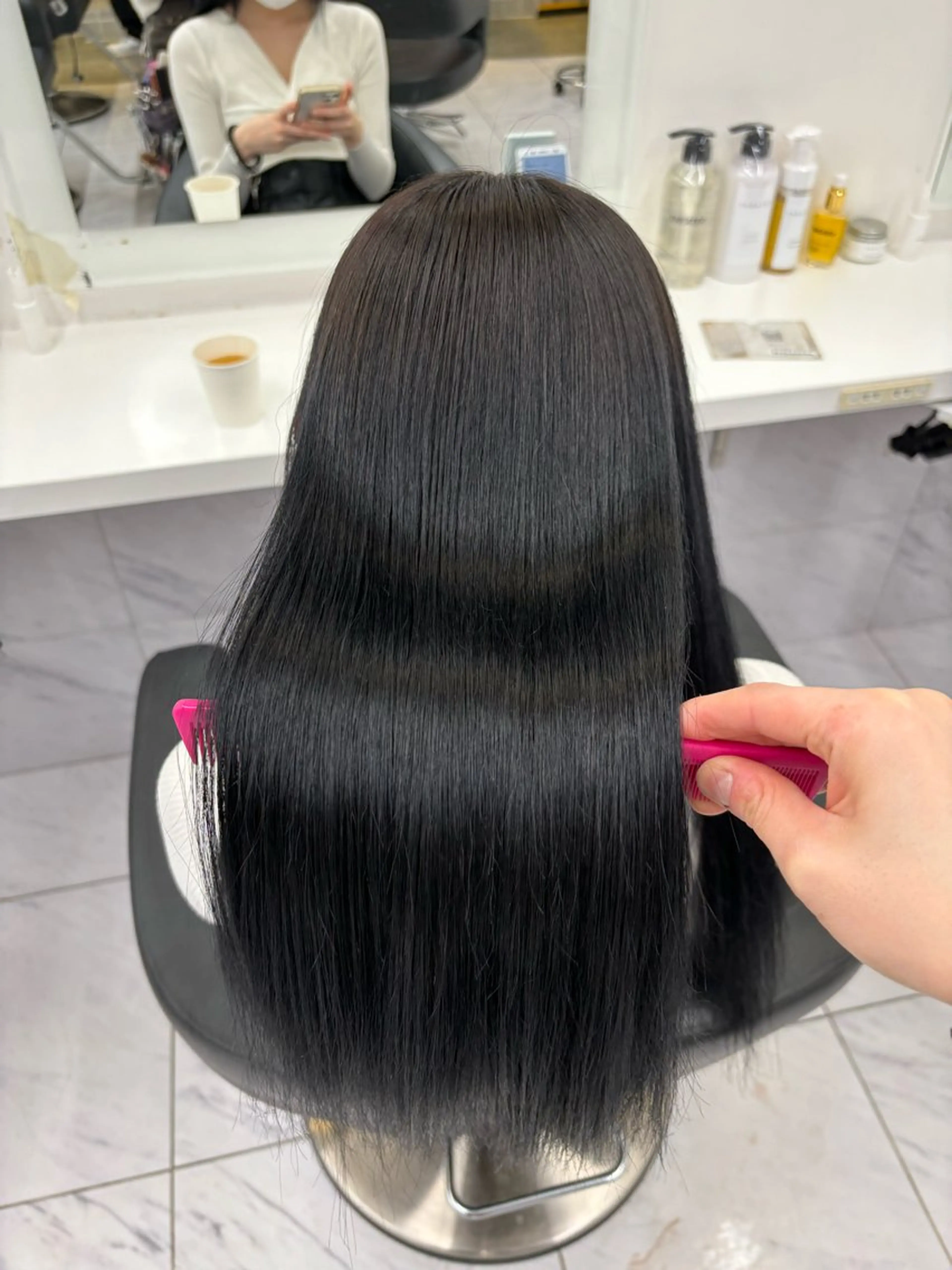 ロング カラー 表参道ハッシュカット レイヤー/リノンのヘアスタイル