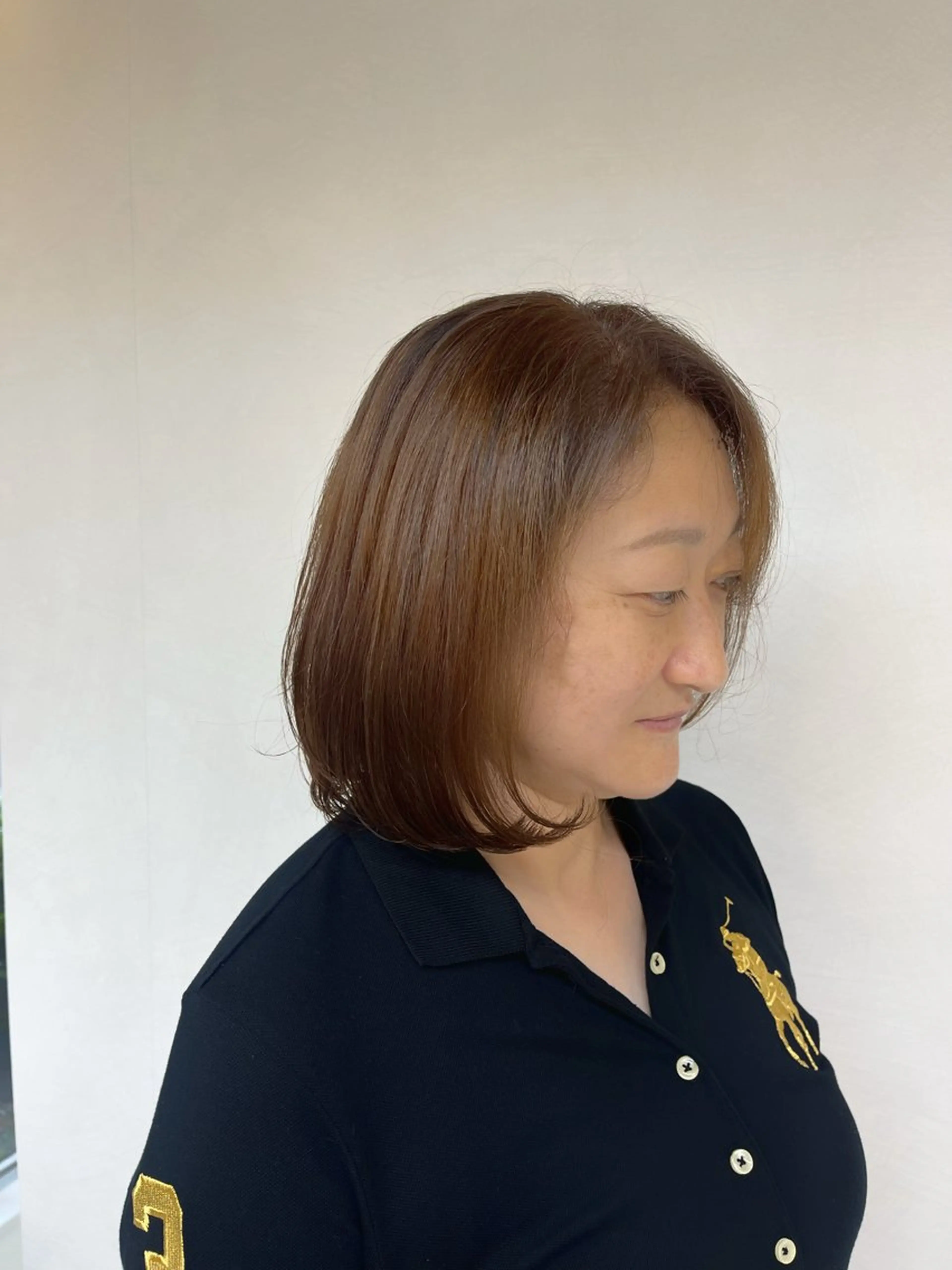 ミディアム 韓国／カラー／ レイヤー🍒Rinoのヘアスタイル