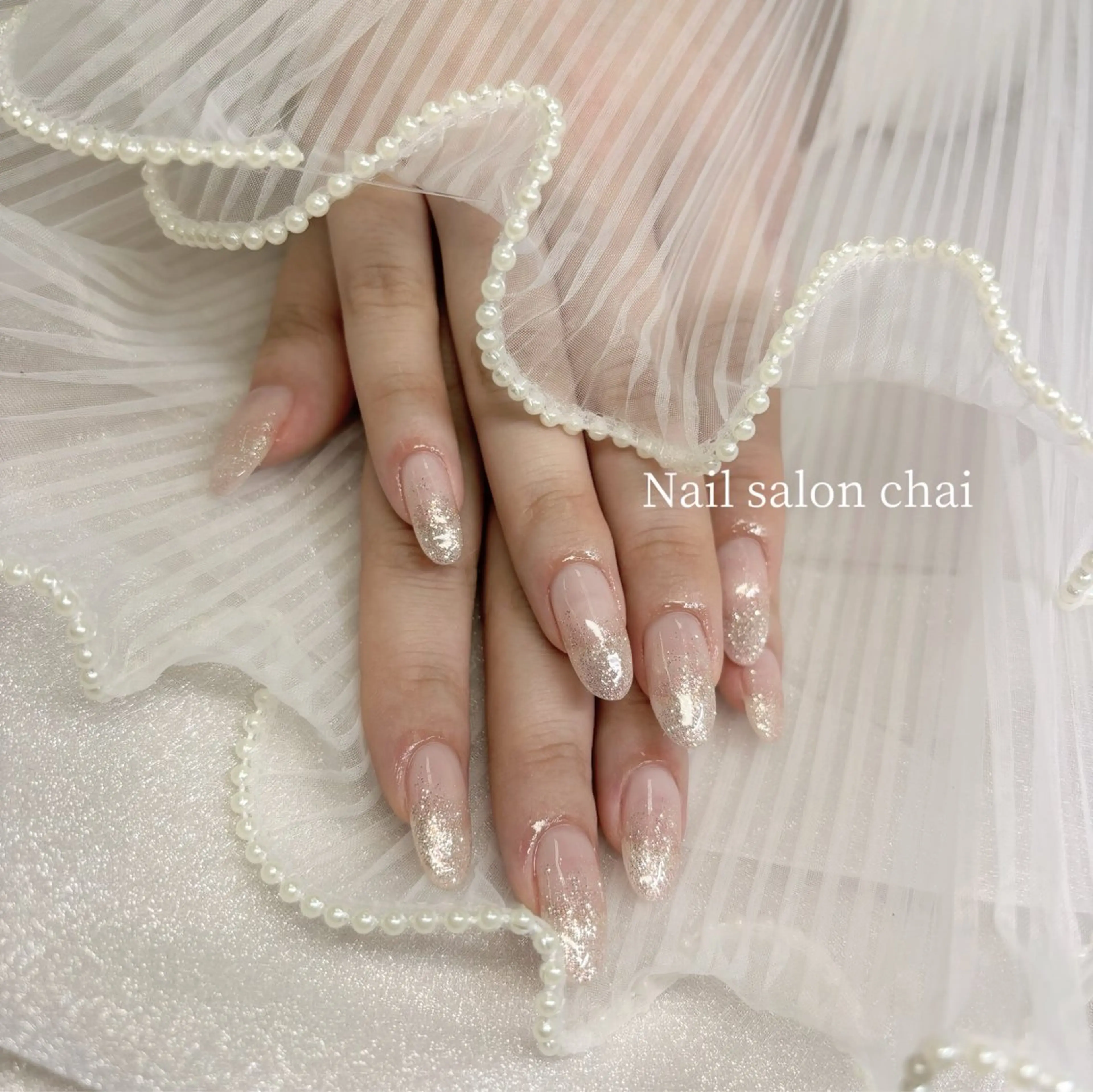 ネイル グラデーション ラメ(グリッター) ラメグラデーション nail salon chai 上本町のネイルデザイン