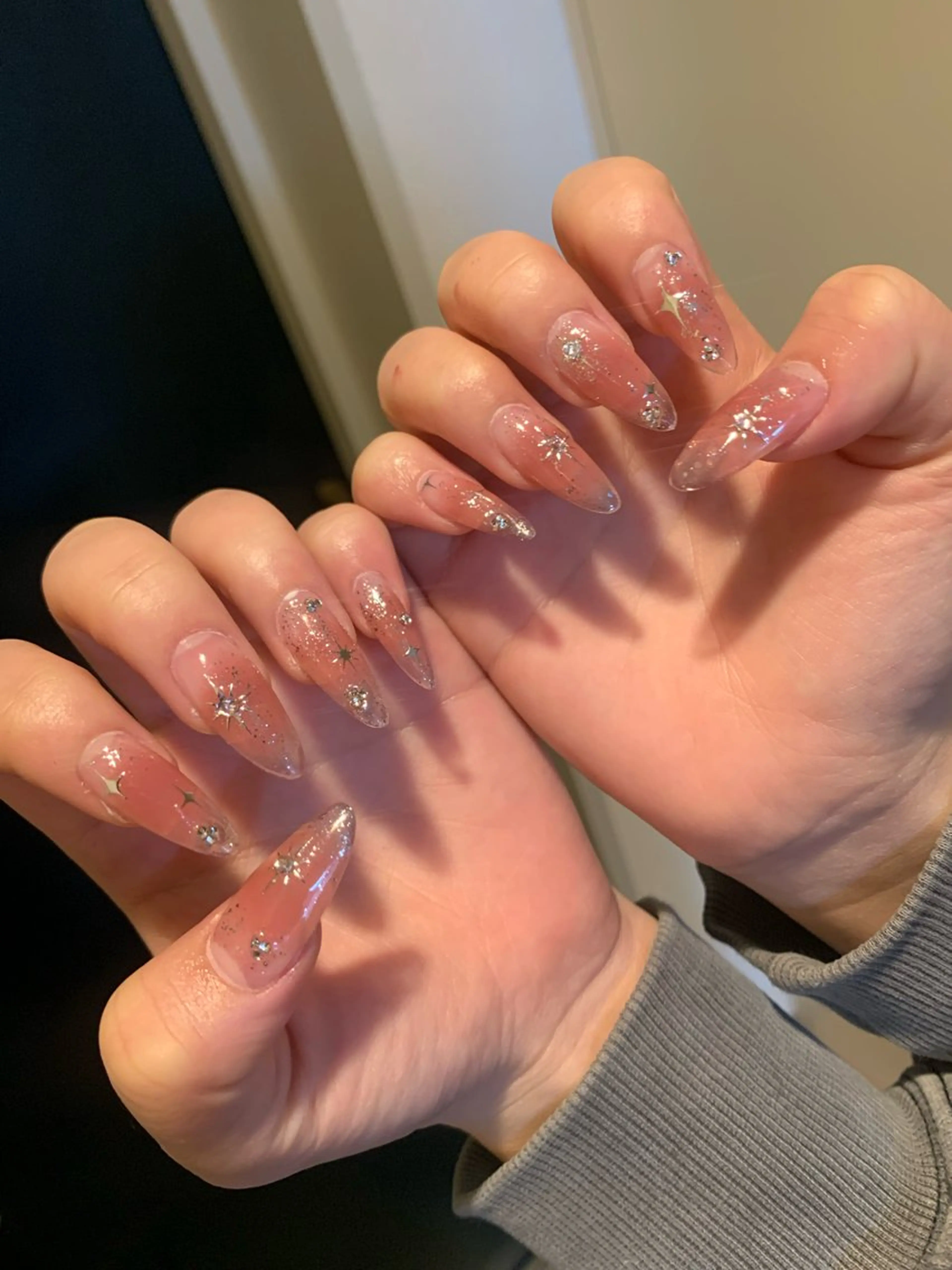 ネイル チークネイル 持ち込み ハンドネイル ANA.CHUO NAILSのネイルデザイン