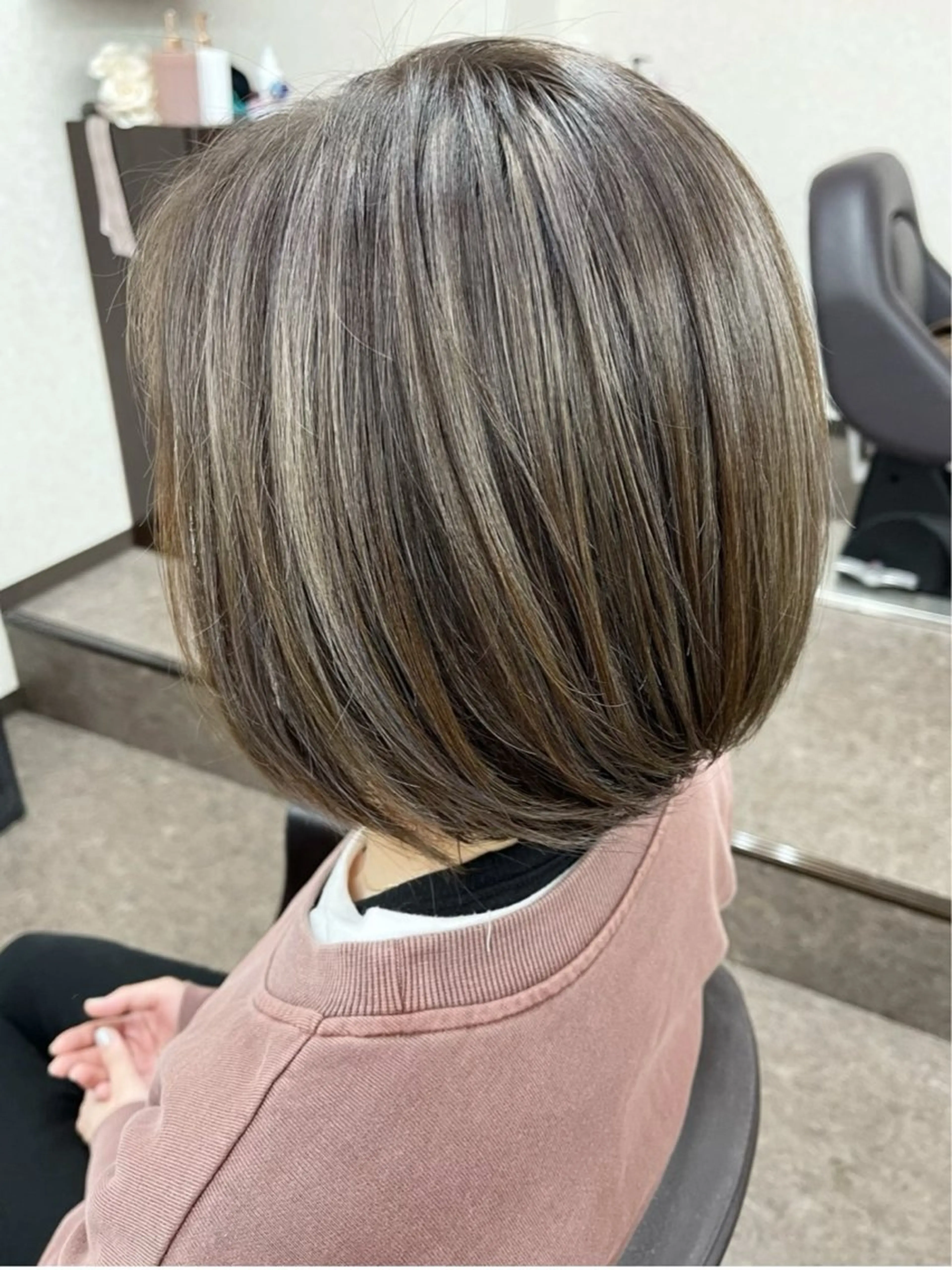 ミディアム カラー カット ヘアカラー プレシャス所属・池田 景子のヘアスタイル