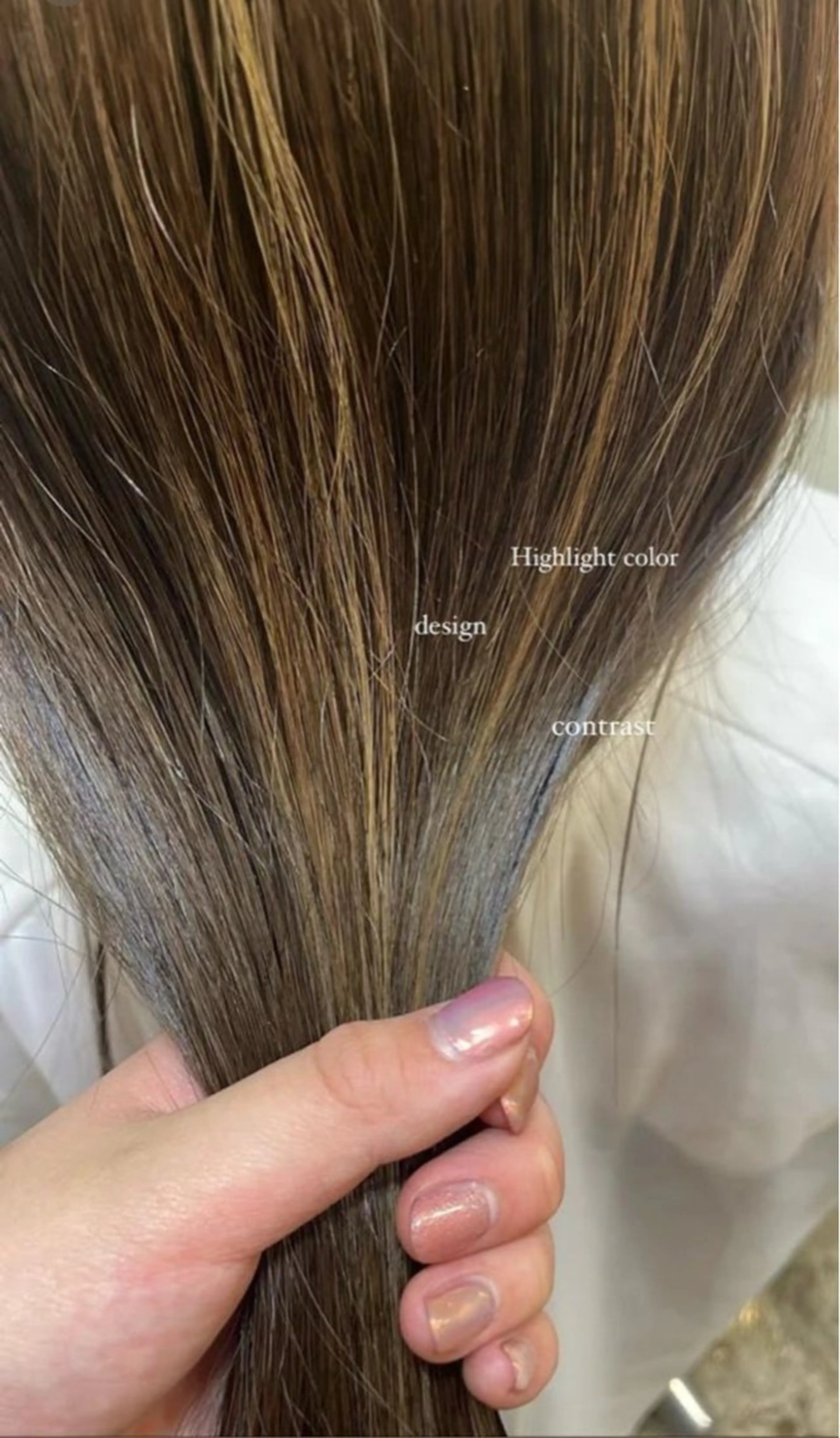 カラー ヘアカラー トリートメント 小西 りのあのヘアスタイル