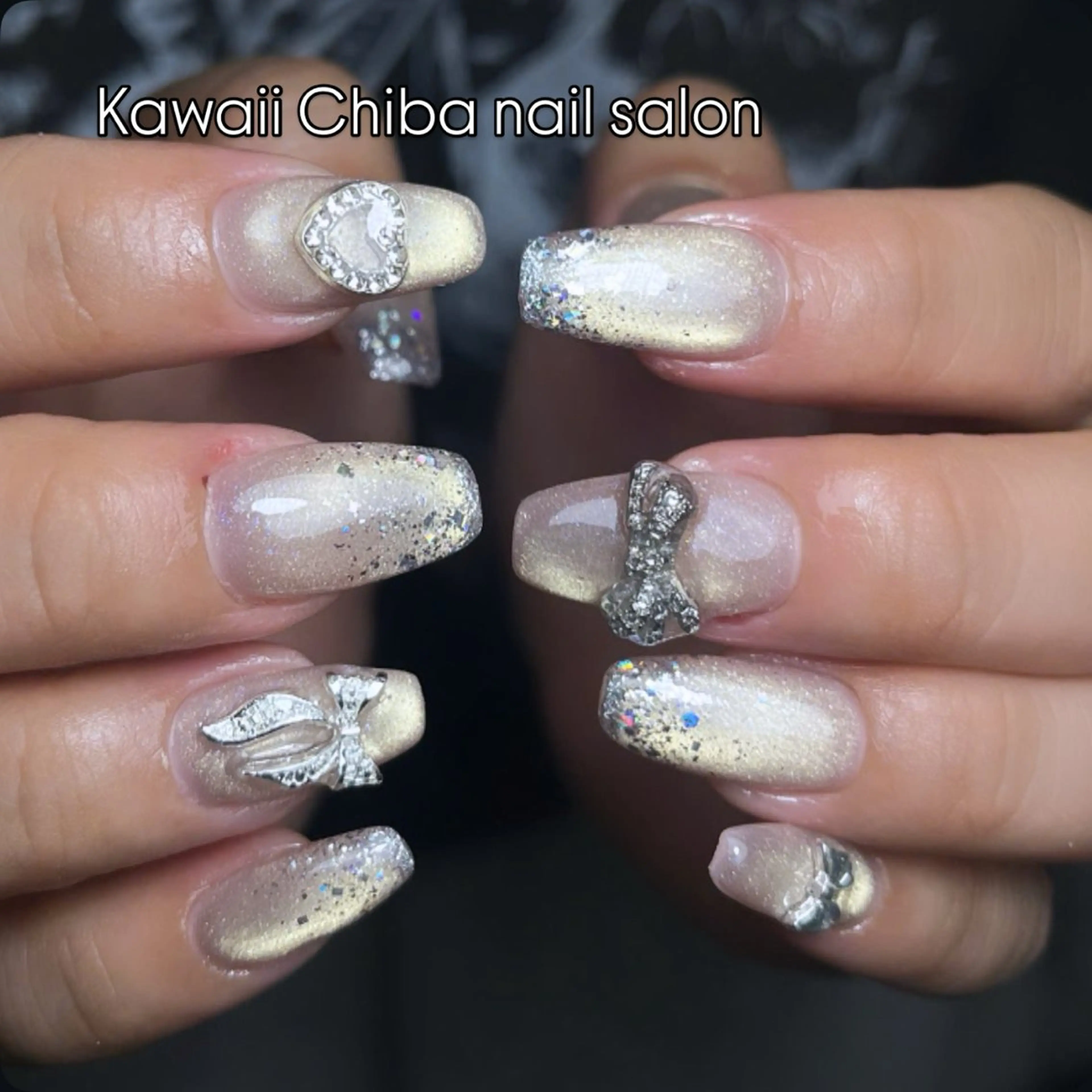 ネイル 長さ出し フレンチネイル ジェルネイル ガーリー 韓国ネイル Kawaii Chiba nailのネイルデザイン