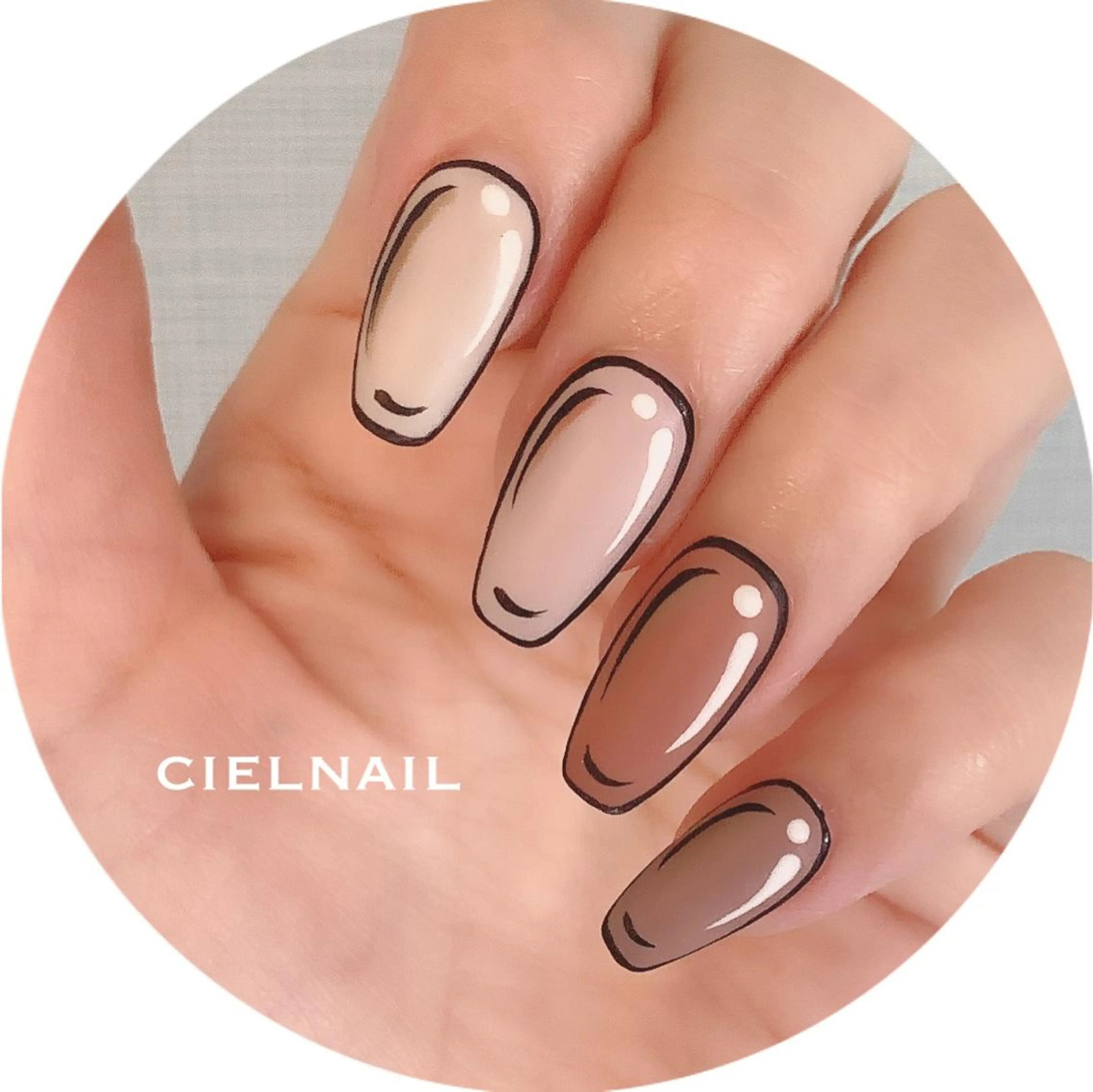 ロング cielnail 祇園のネイルデザイン