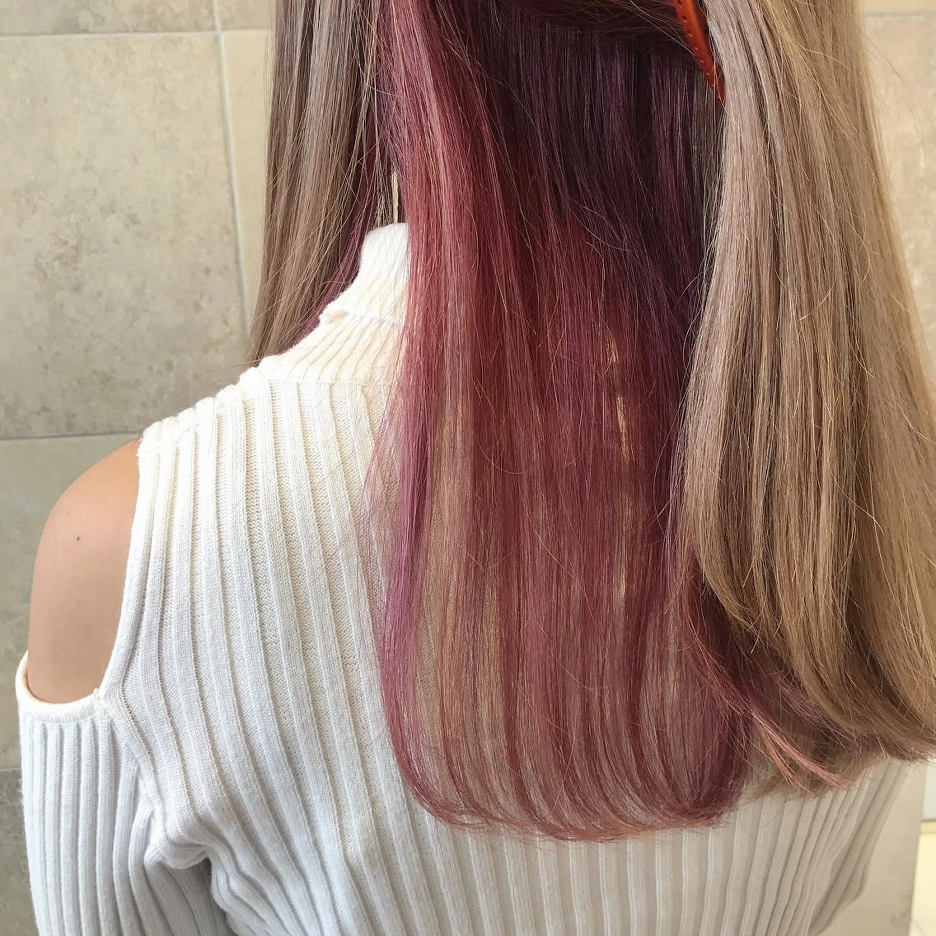 ロング カラー 田中 あかねのヘアスタイル