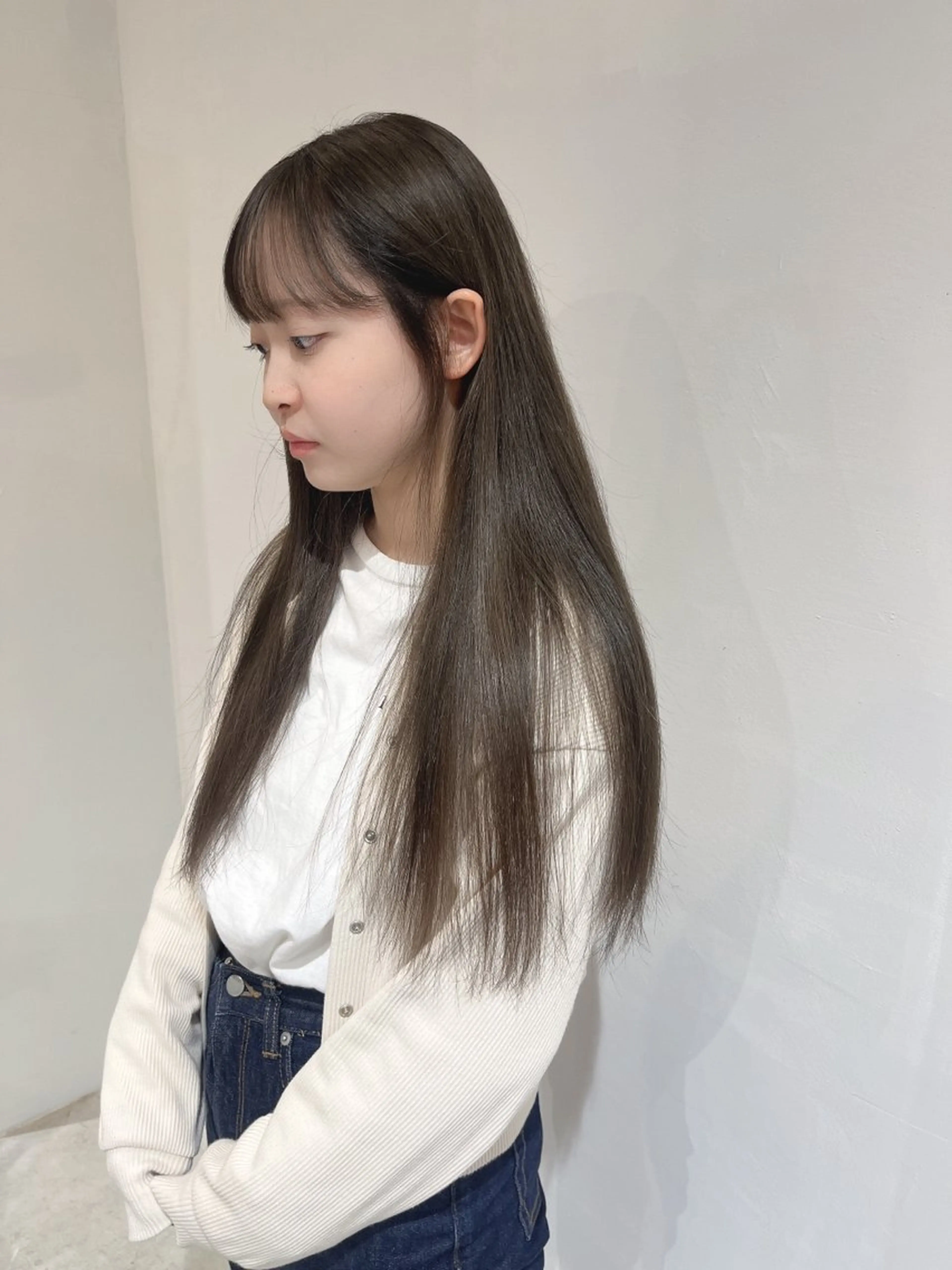 ロング カラー あ あのヘアスタイル