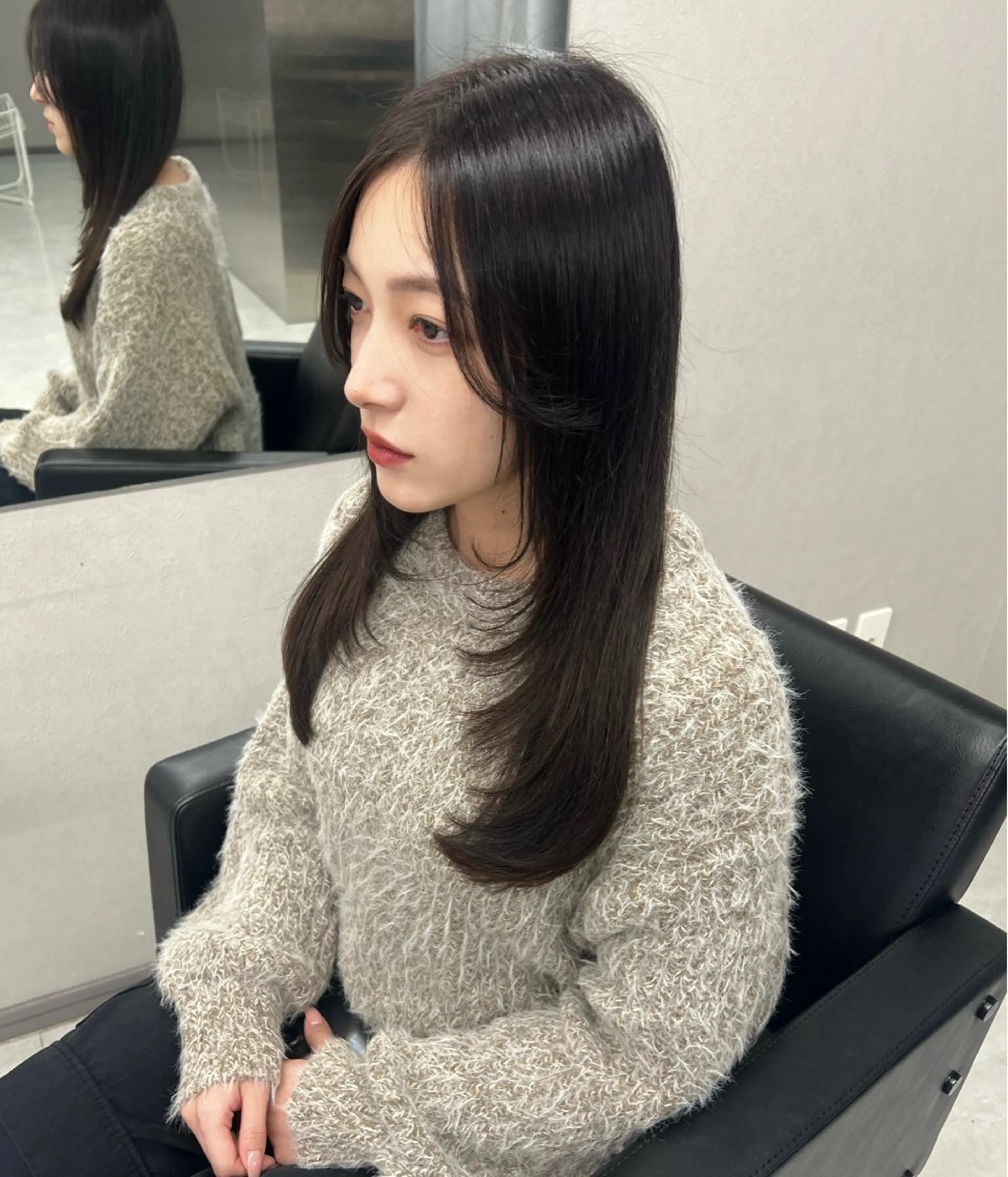 ロング レイヤーカット カット ヘアカラー soar RINのヘアスタイル