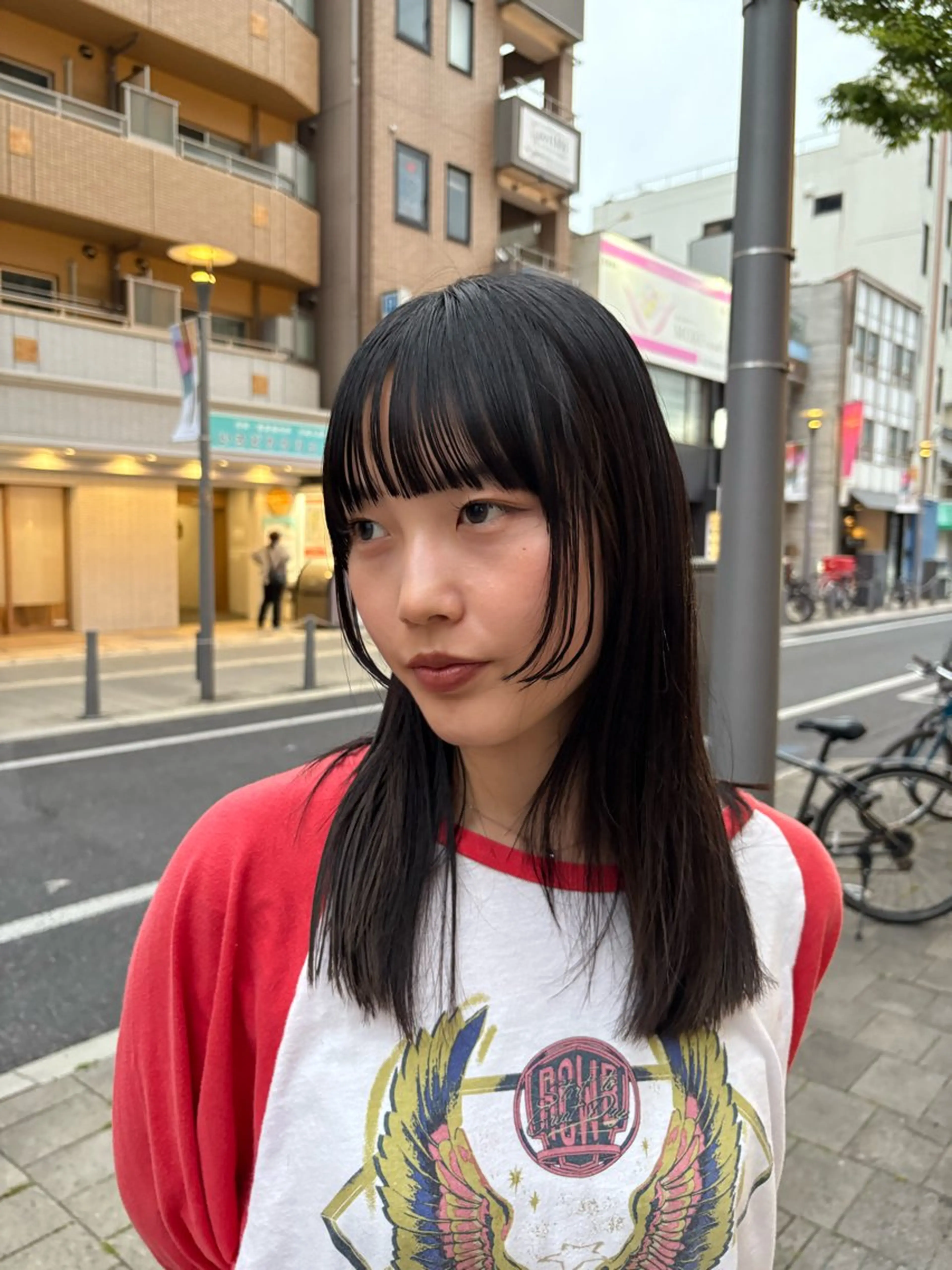 ミディアム 姫カット ワイドバング balance.hair&eyelash所属・湯浅 比菜のヘアスタイル