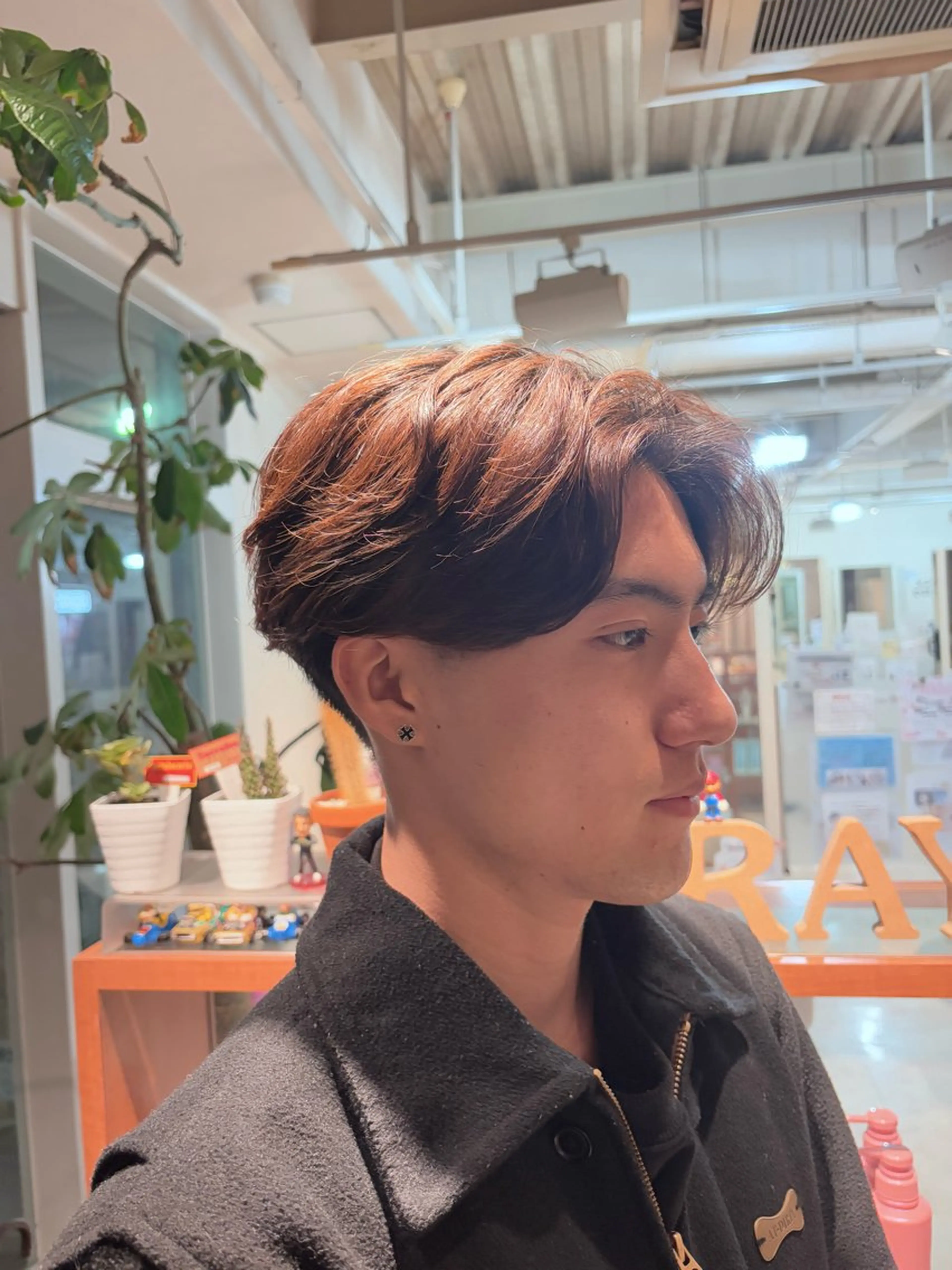 パーマ メンズ フェザーパーマ メンズパーマ 田中 大空のヘアスタイル