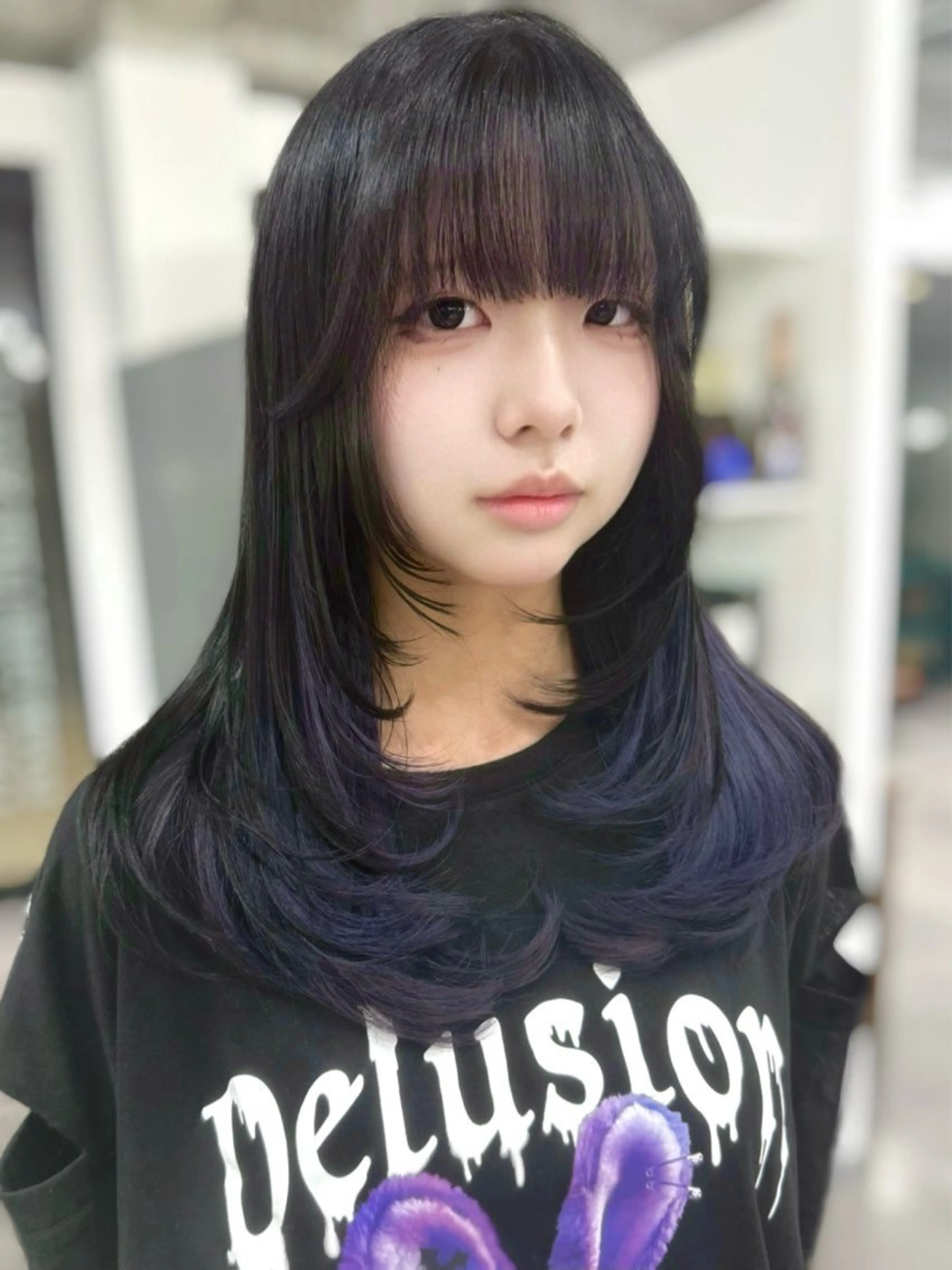 ロング カラー インナーカラー レイヤーカット 篠崎 佑季のヘアスタイル