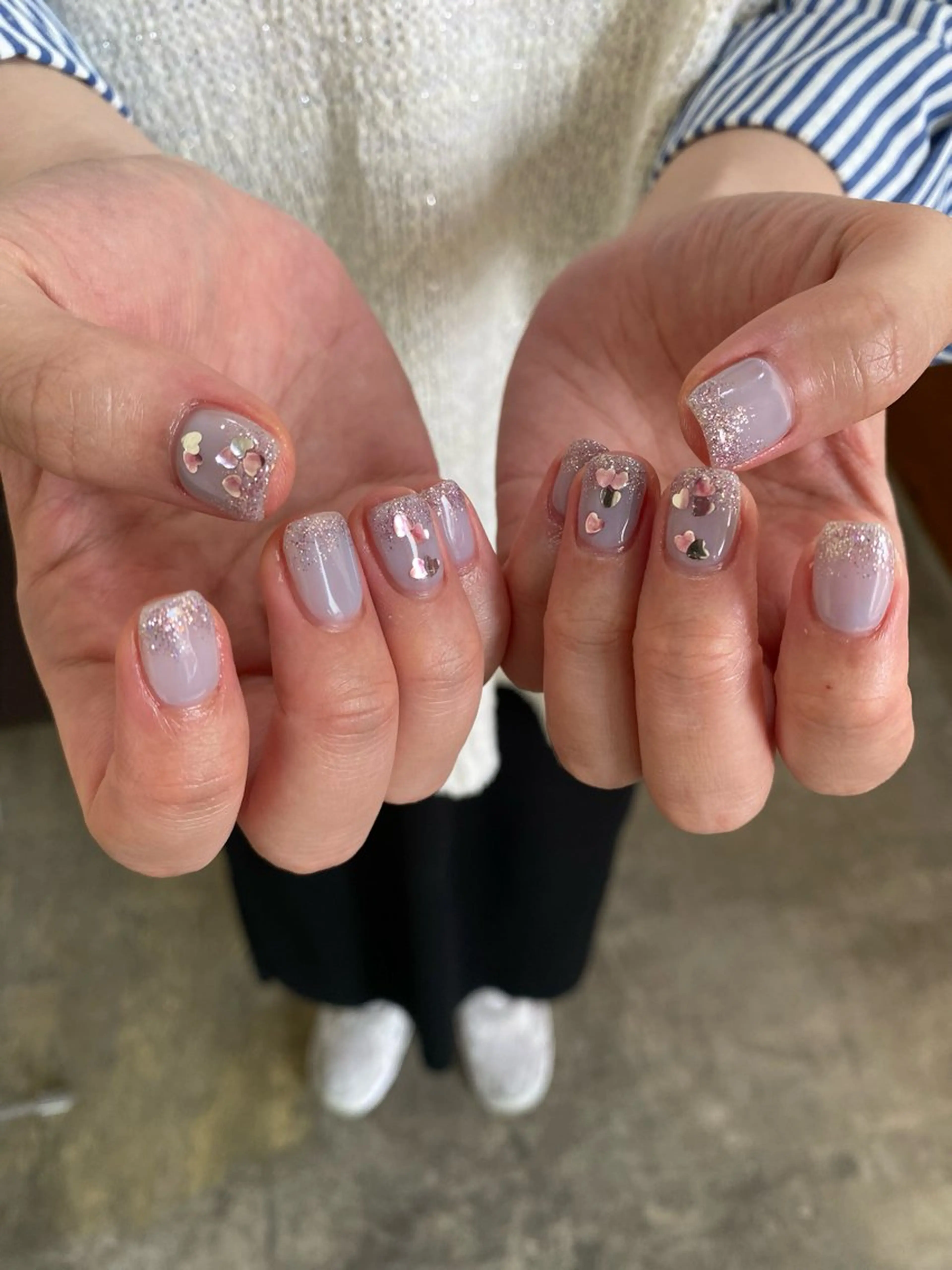 ネイル ハート nable.所属・栗林 実莉のネイルデザイン