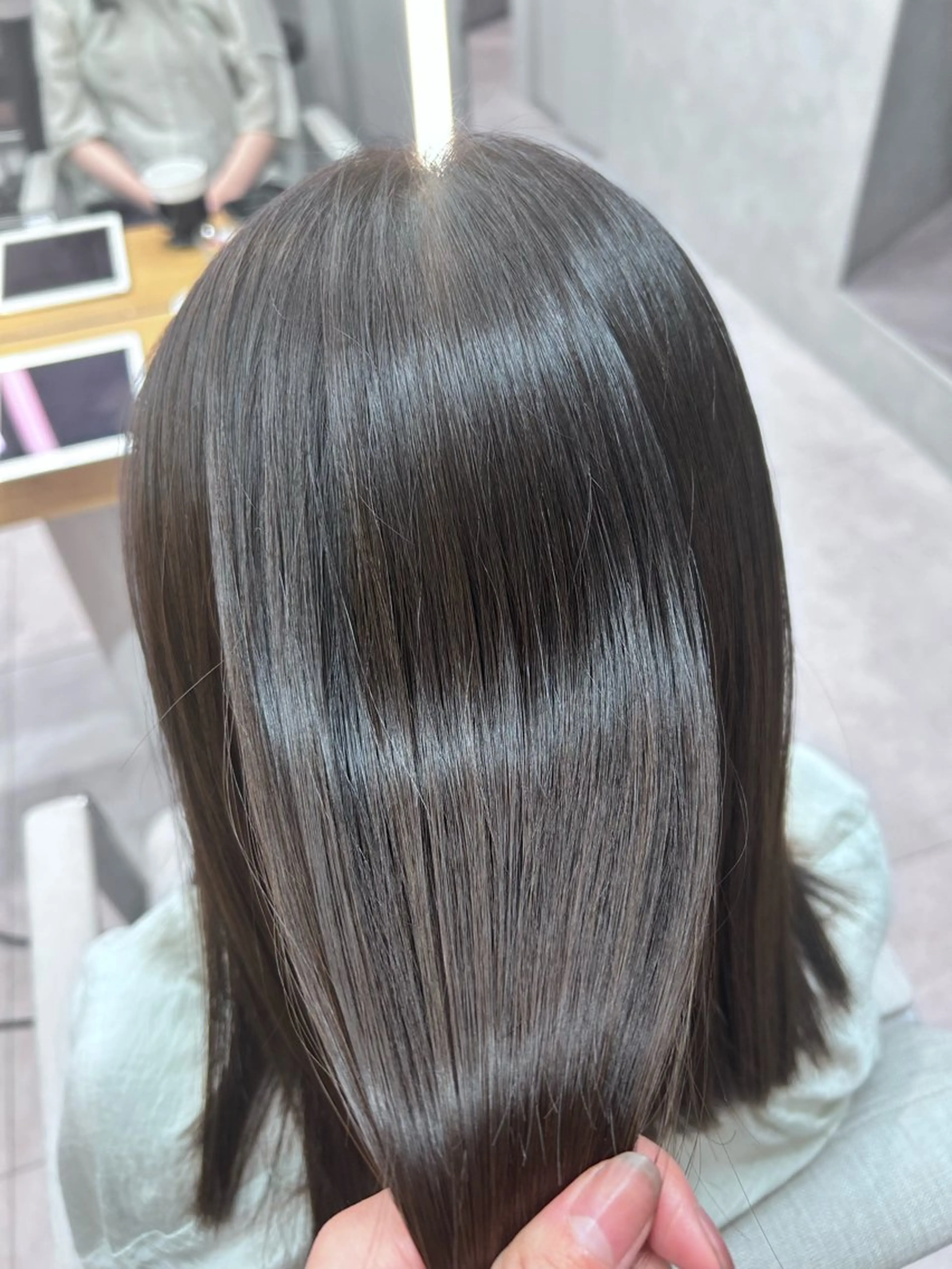 カラー ベージュカラー オリーブベージュ ヘアカラー ルネ北千住店 Rinoのヘアスタイル