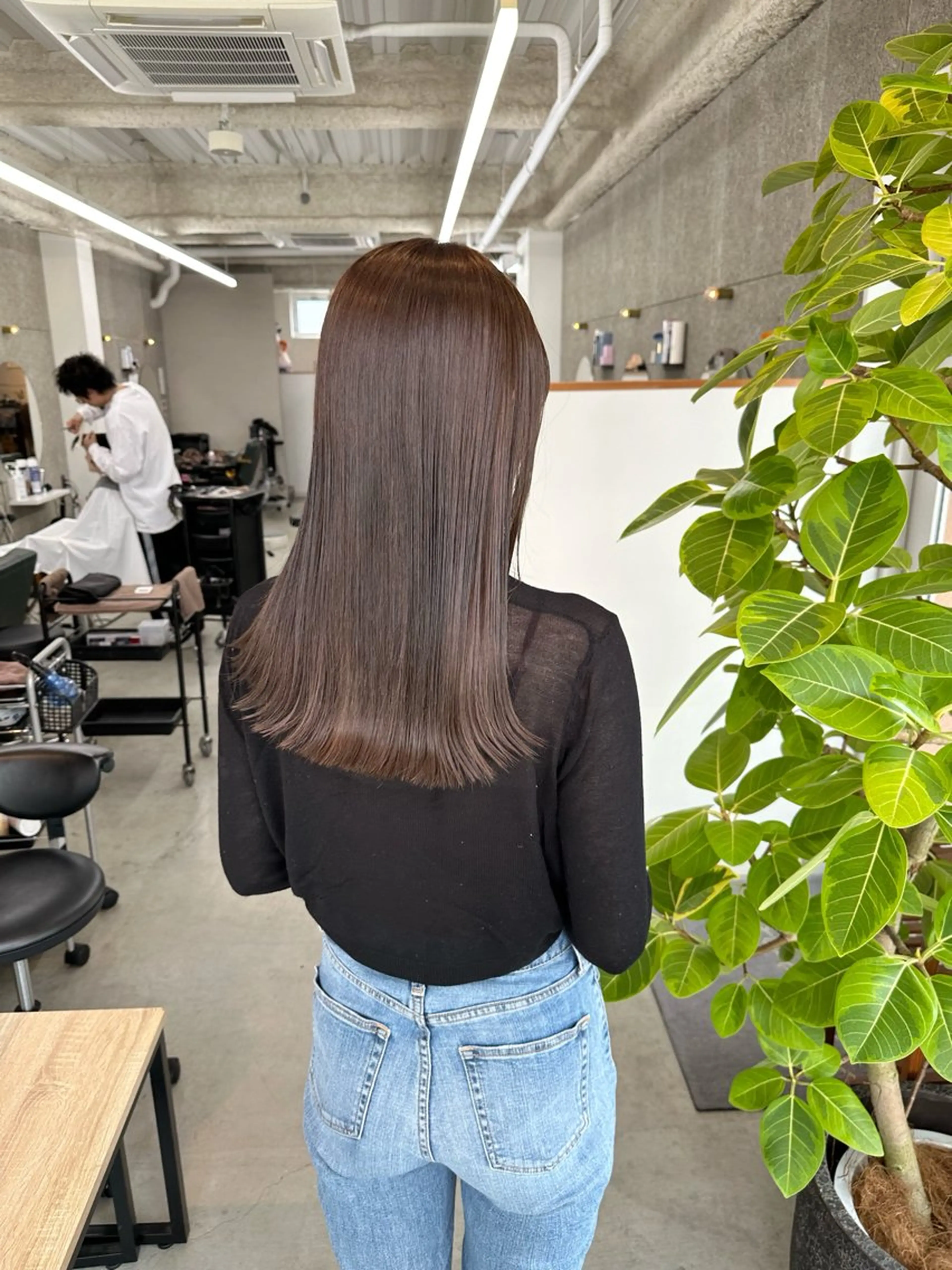 セミロング カラー ヘアカラー トリートメント 八谷 将平のヘアスタイル