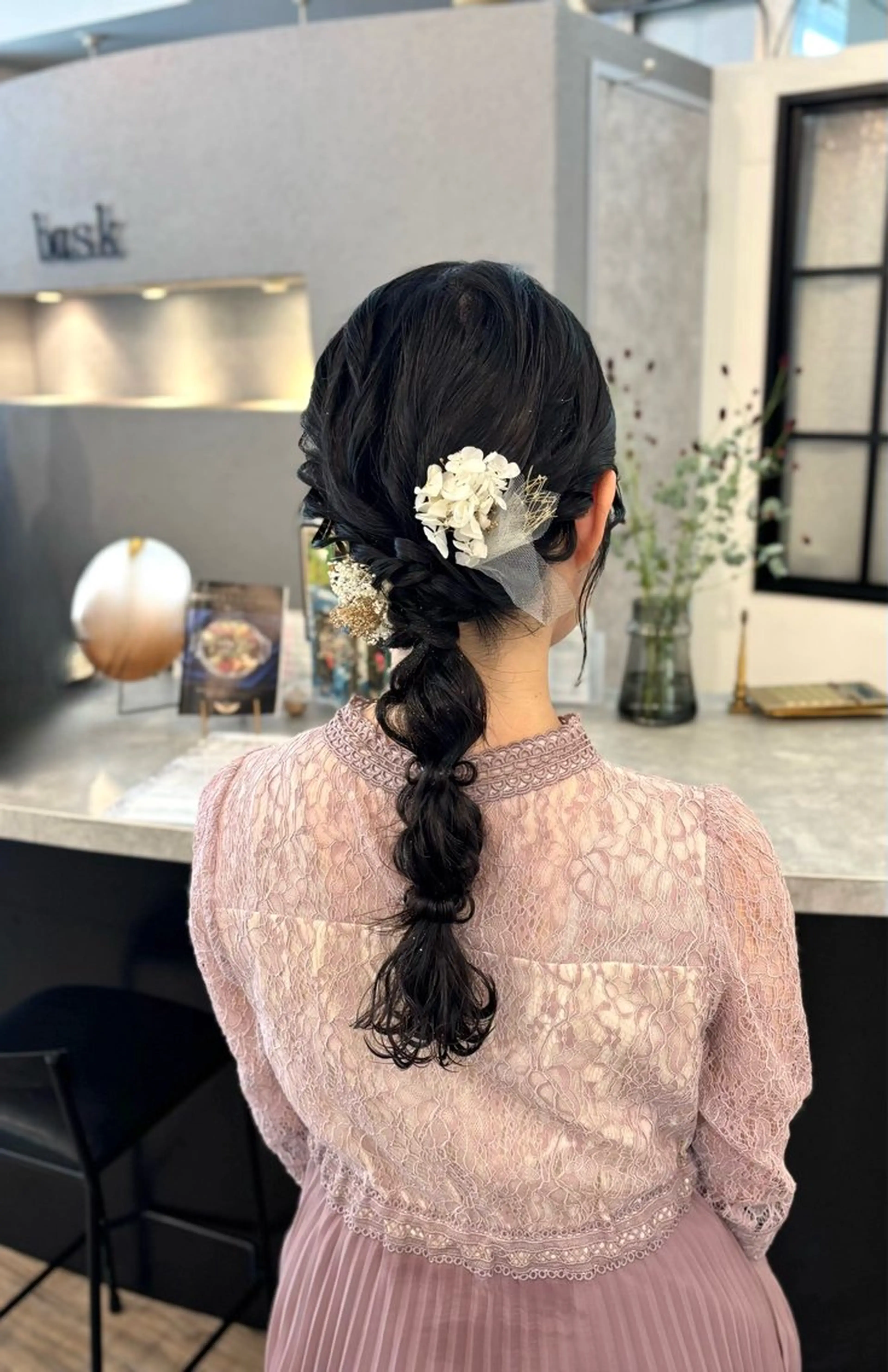 ロング ヘアアレンジ ヘアセット VISAGE ba.sk 金子詩帆のヘアスタイル