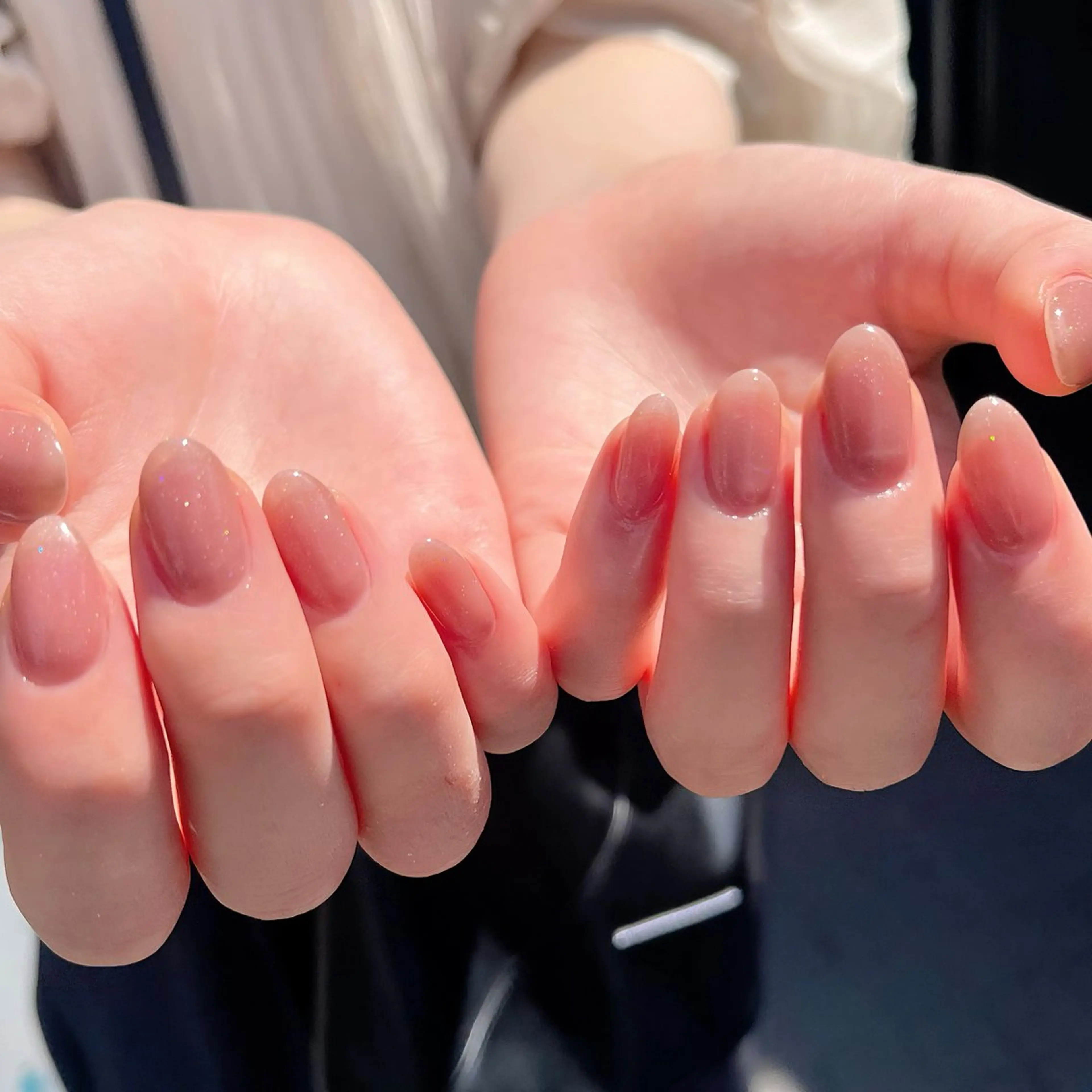 ネイル マグネットネイル ネイビー オフィスネイル ワンカラーネイル 夏ネイル ハンドネイル ハンドケア 🫧OPELIA NAIL渋谷🫧のネイルデザイン