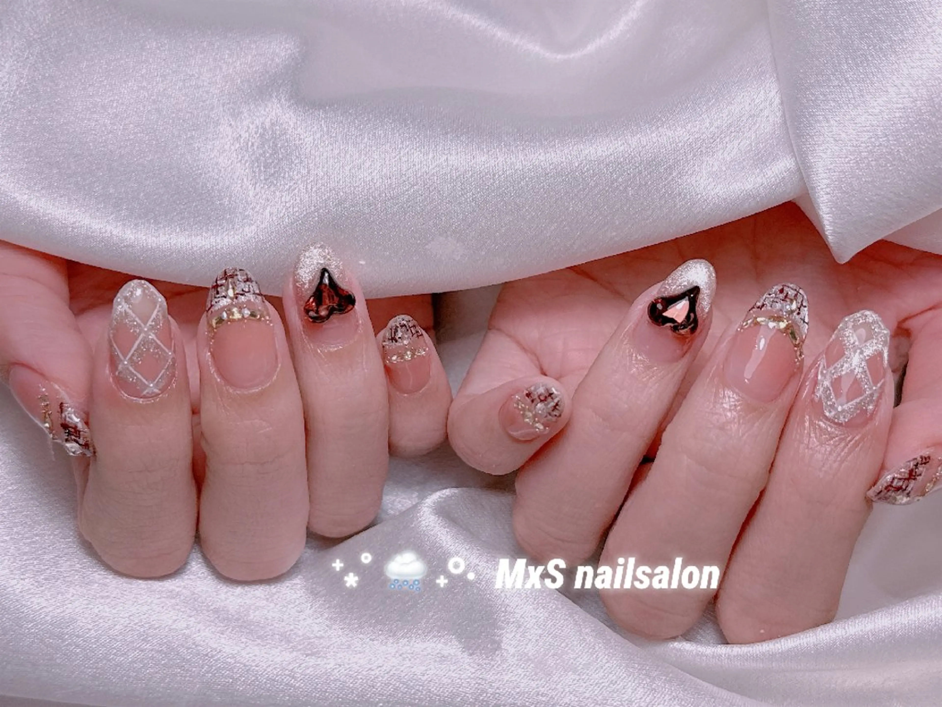 ネイル ハンドネイル MxS Nail 【長さだし/フィルイン/マグネット/ワンホンネイル/韓国ネイル/パラジェル】所属・M×S Nail みなのネイルデザイン