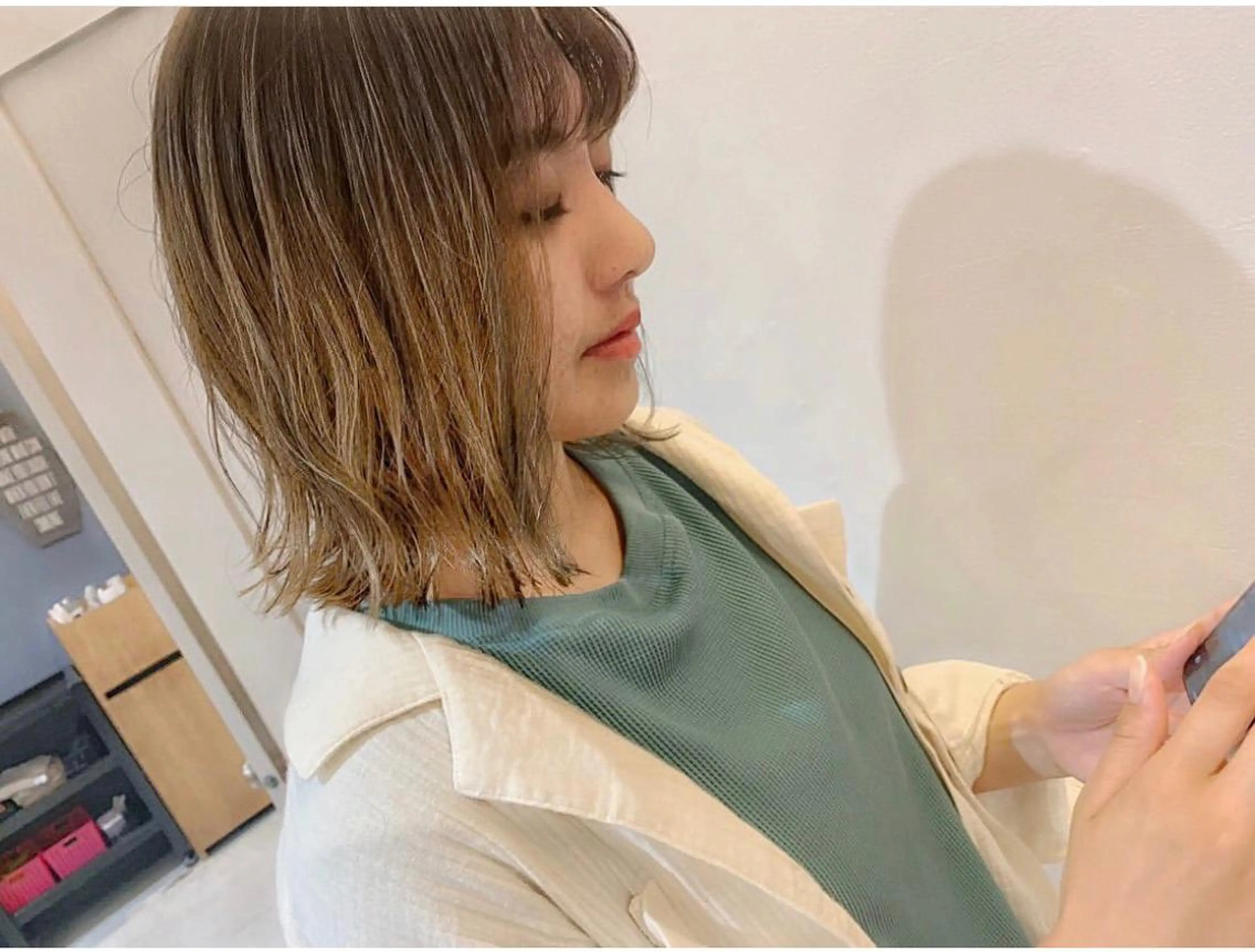 ミディアム カラー ヘアアレンジ glad hairのヘアスタイル