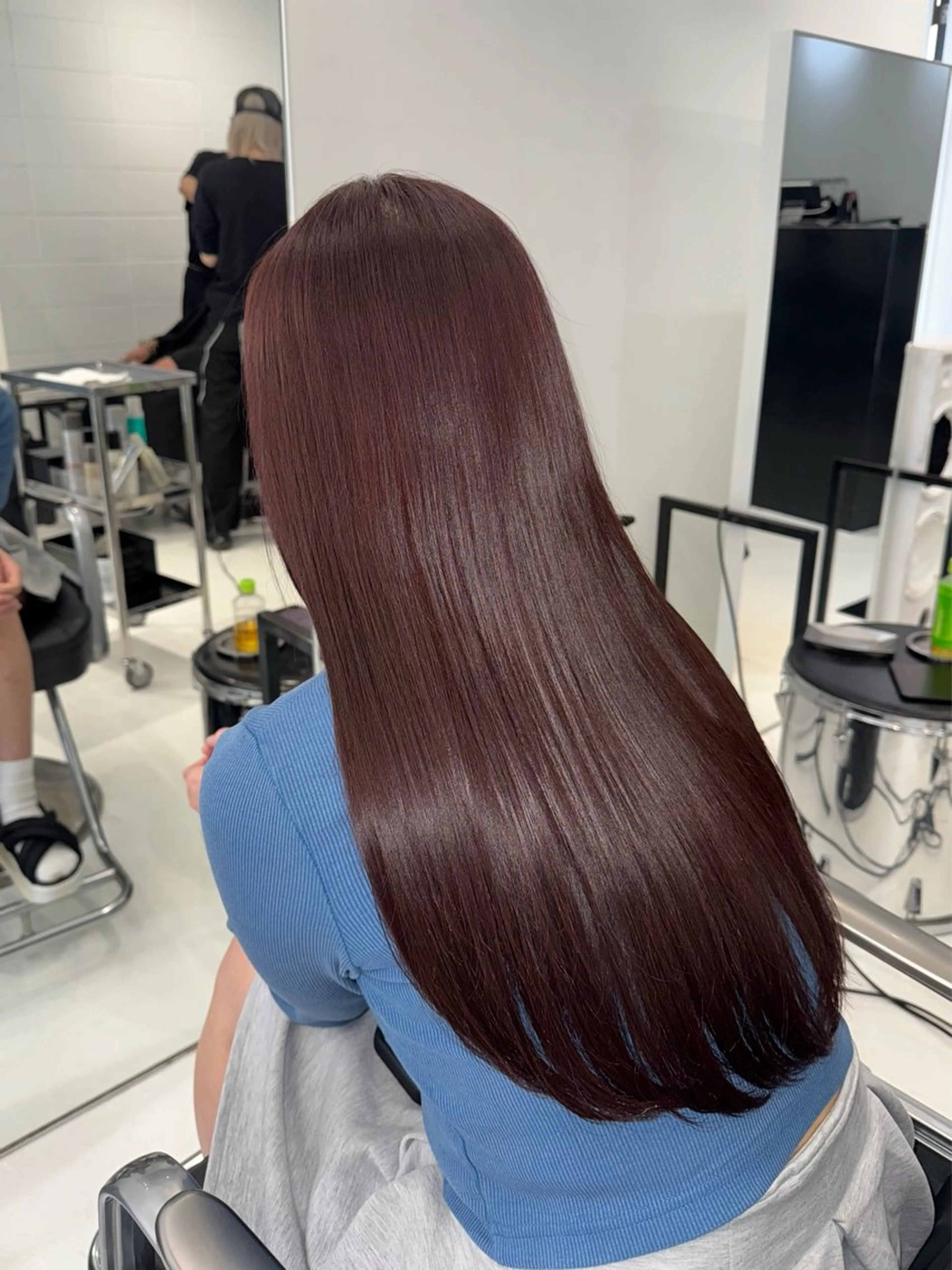 ロング カラー ラベンダーカラー ラベンダーピンク ピンクカラー トリートメント ヘアカラー トリートメント 原宿 ツヤカラー🫧 ちり🍎のヘアスタイル