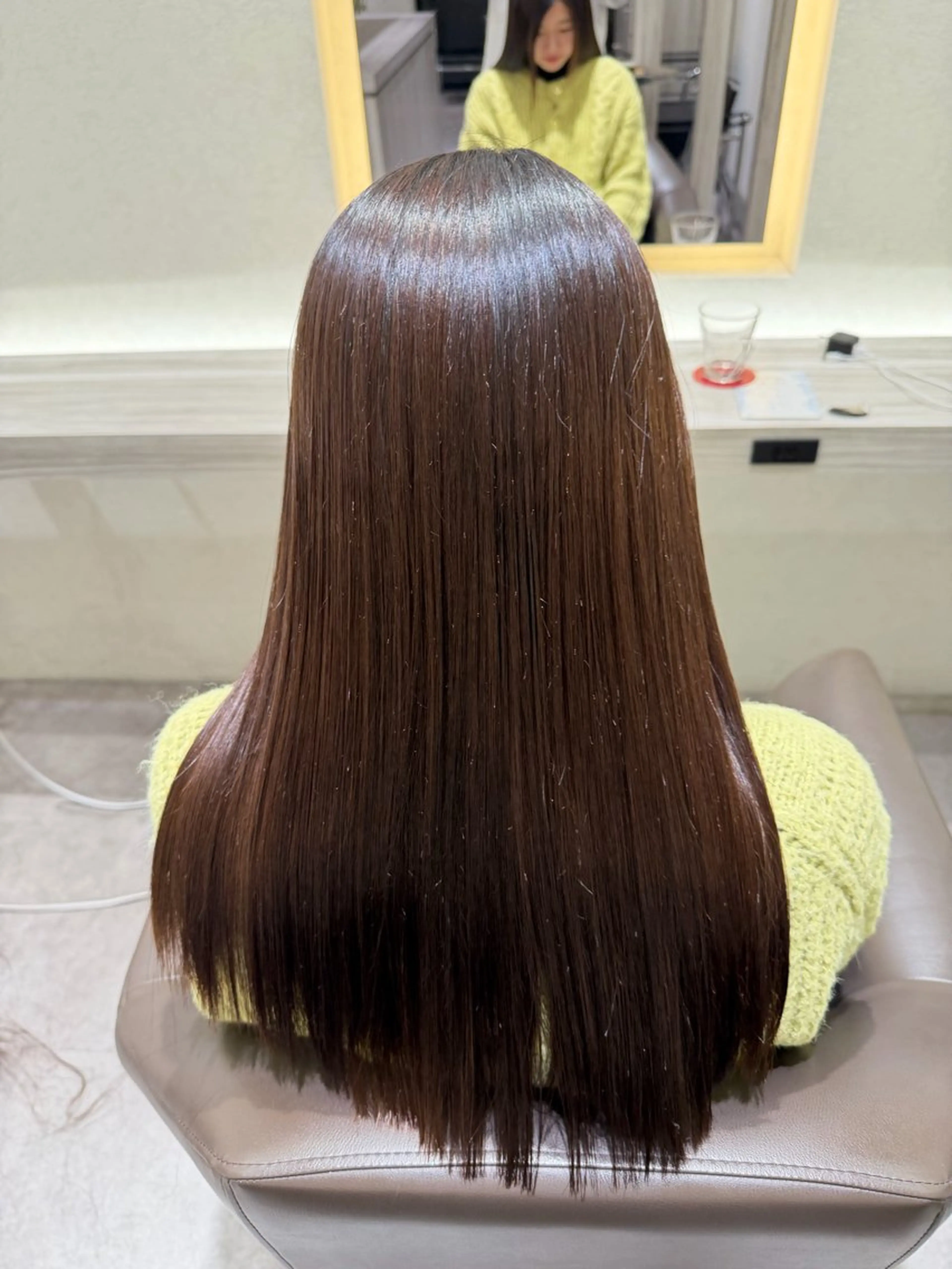 ロング 縮毛矯正 牧野 隼大のヘアスタイル