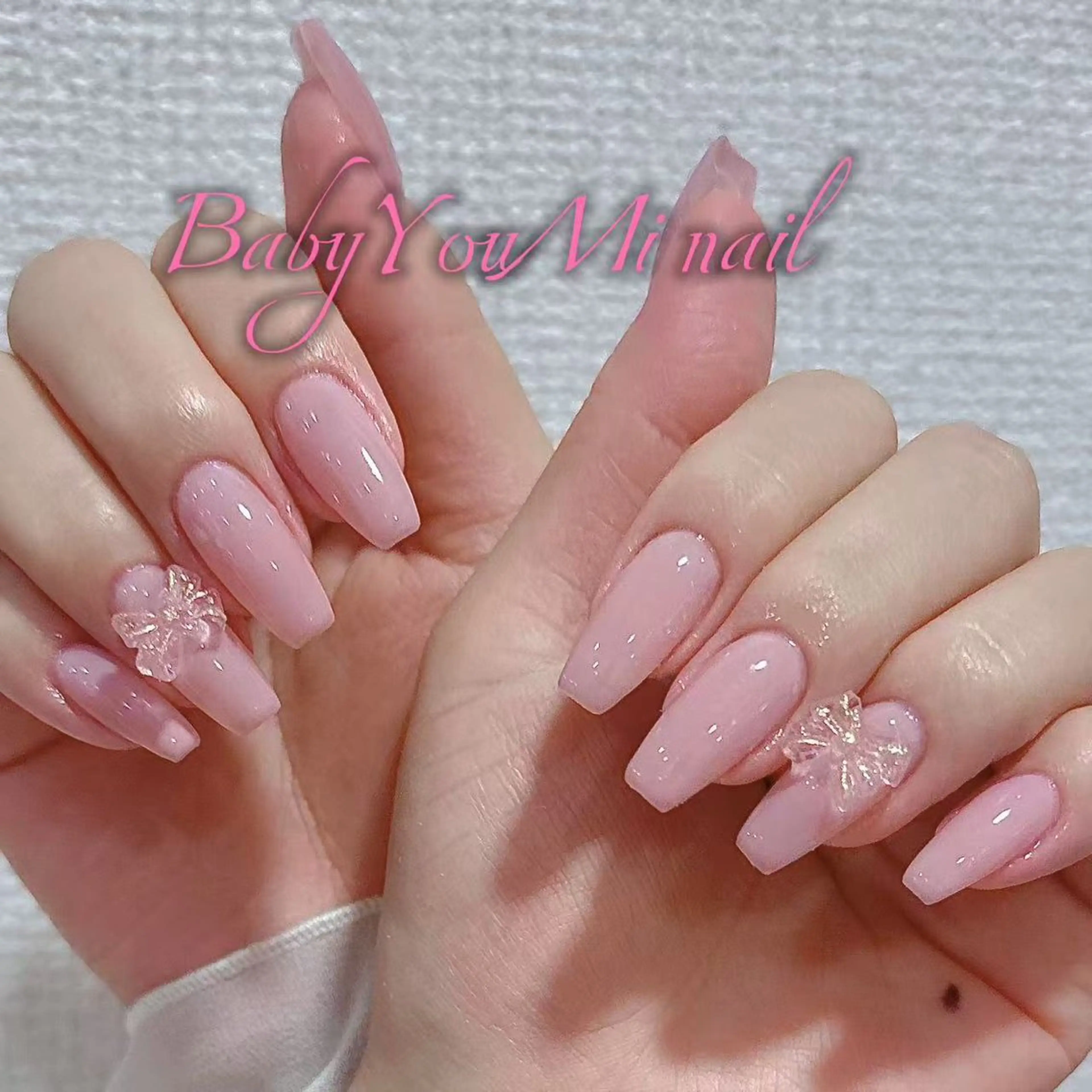 ネイル オーロラネイル フラワーネイル フットネイル フレンチネイル ジェルネイル ハンドネイル BabyYouMi ねねのネイルデザイン