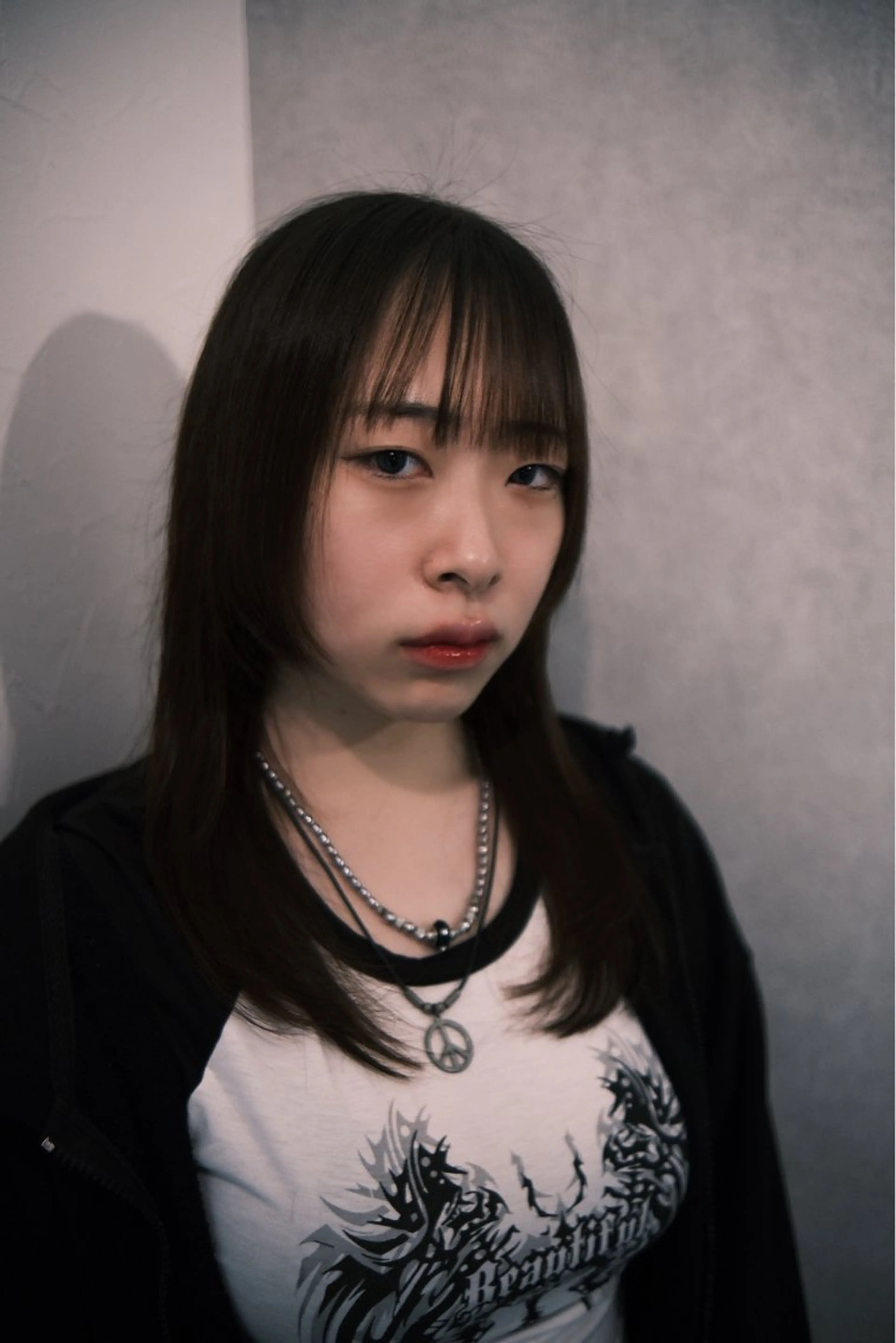 セミロング 似合わせカット ウルフカット カット sunc所属・梅田l大人韓国ヘア レイヤー×艶カラーのヘアスタイル