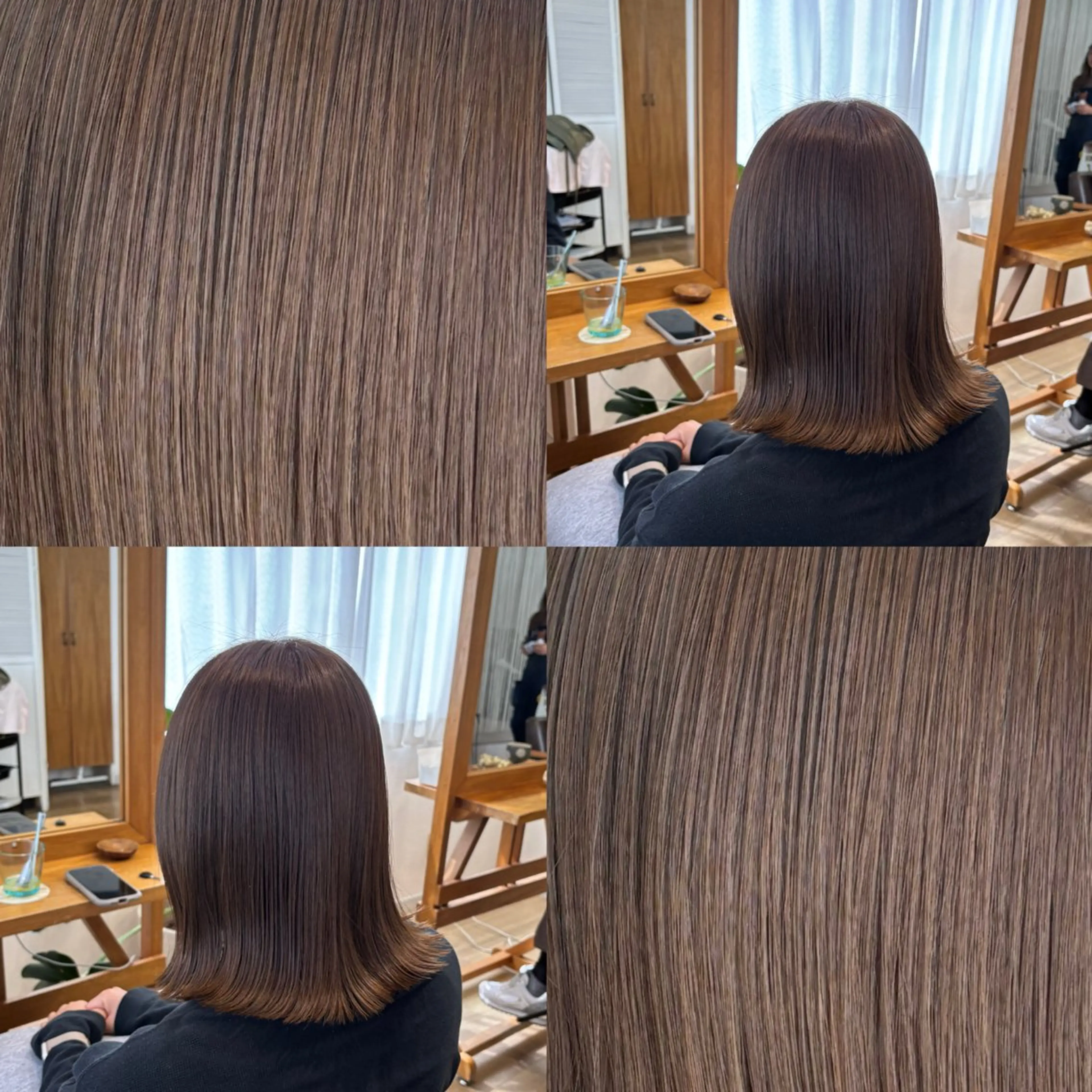 ミディアム カラー ベージュカラー カット ヘアカラー トリートメント ヘッドスパ RINNO🌷艶髪/ 透明感&艶カラーのヘアスタイル