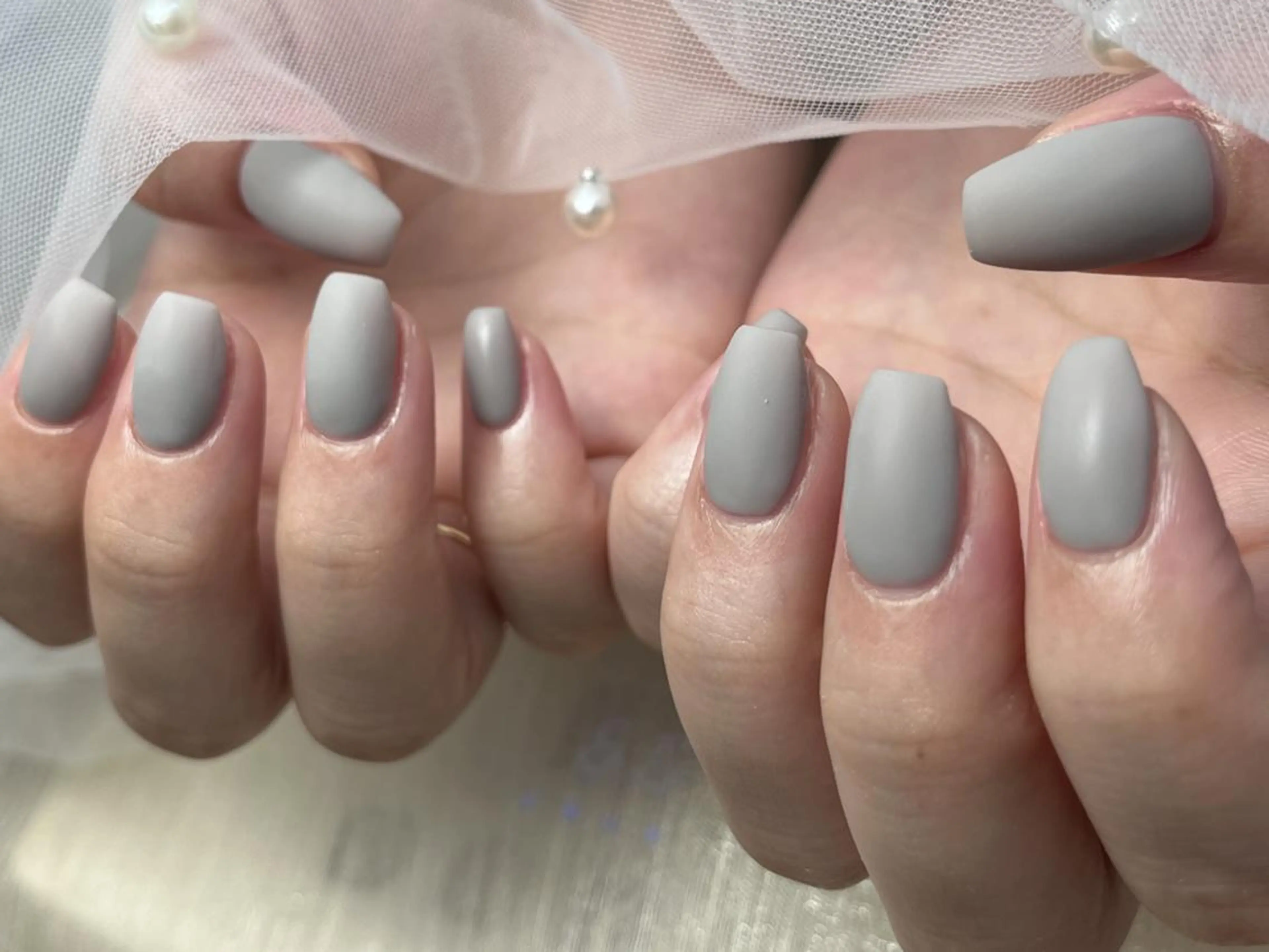 ネイル マットネイル シンプルネイル ハンドネイル ToliyDeliy Nail Salonのネイルデザイン