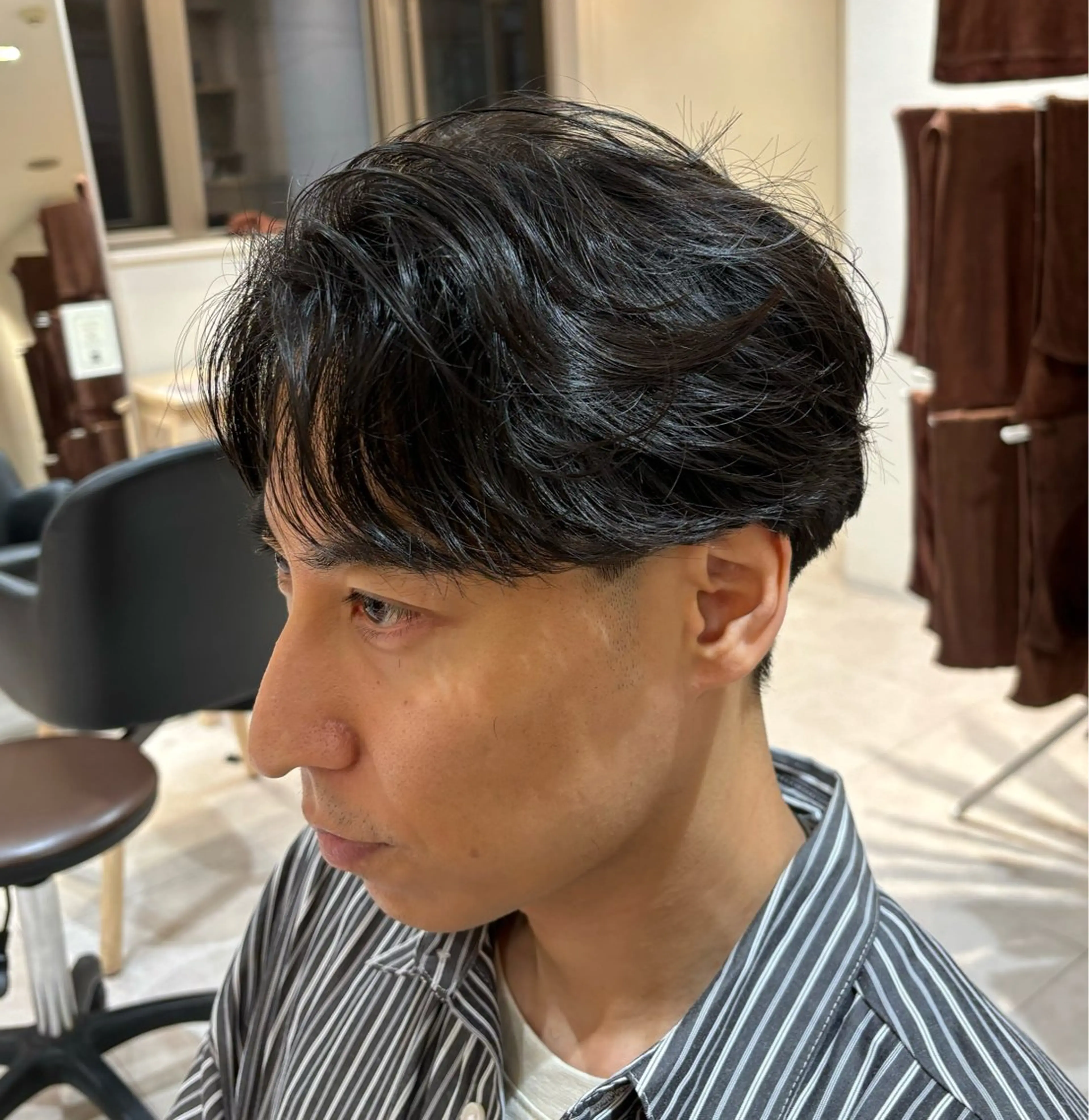 パーマ メンズ メンズパーマ 学生（メンズ向け） 学生 AI TOKYO　men's横浜所属・メンズパーマ美容師 りゅうせいのヘアスタイル