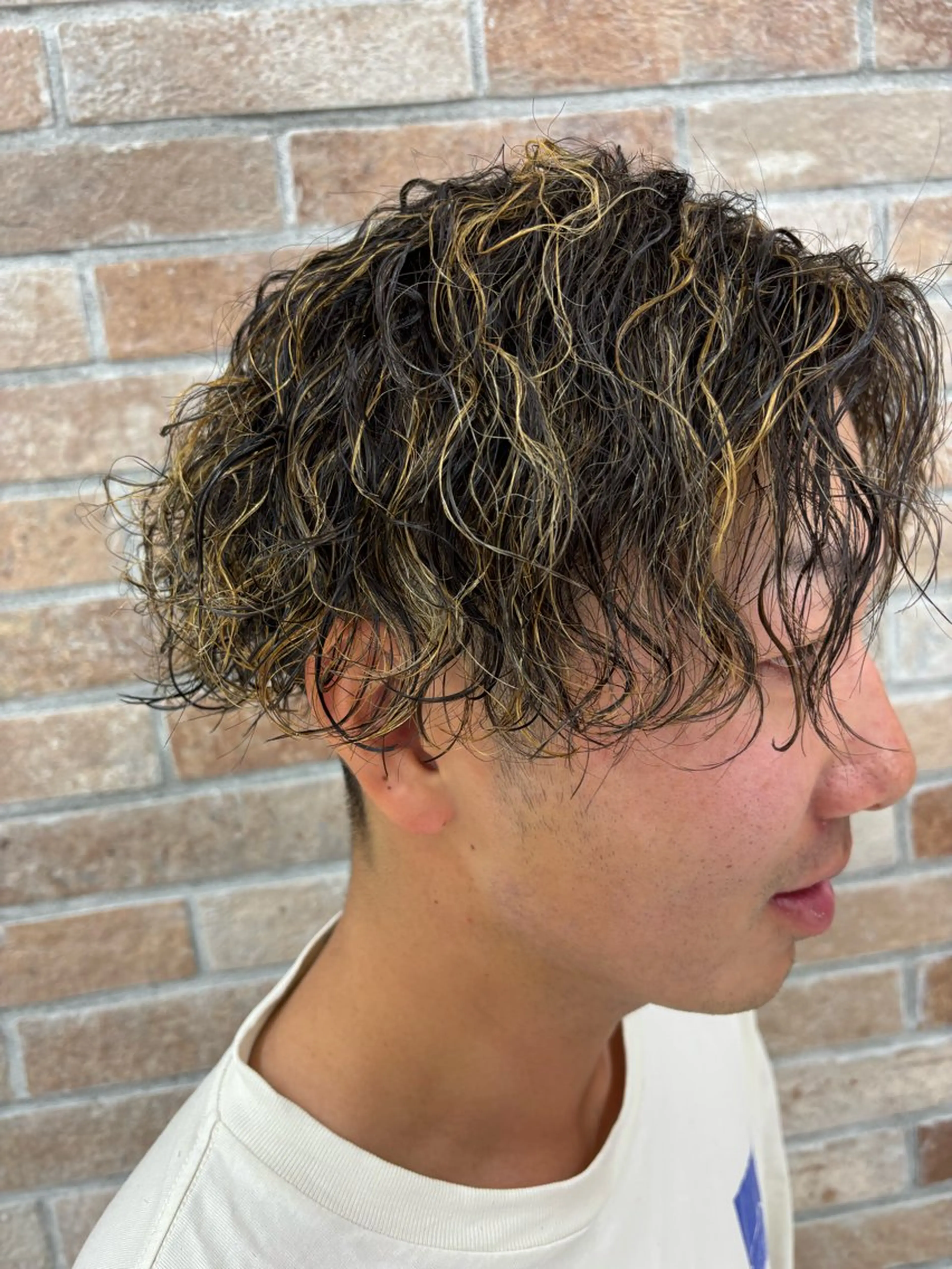 カラー パーマ メンズ カット ヘアカラー 黒川 真伍のヘアスタイル
