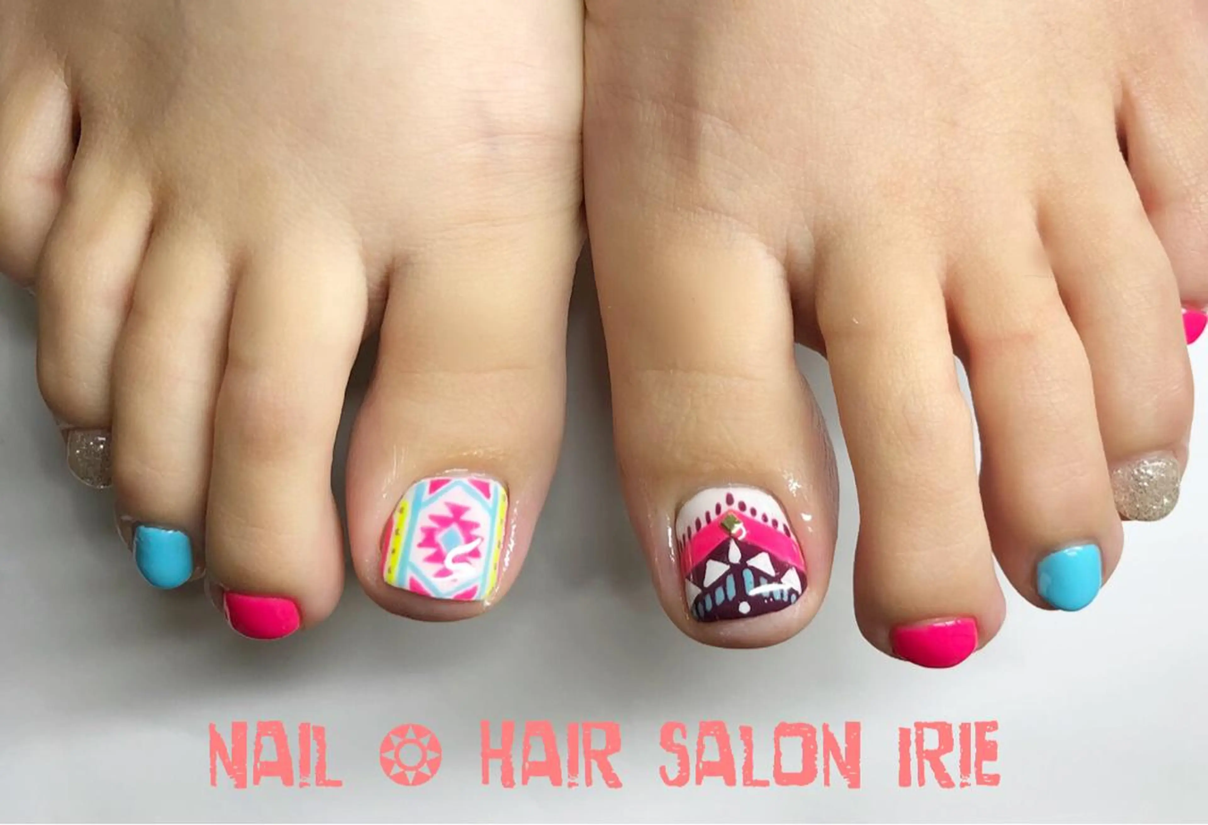 ネイル 持ち込み Hair salon Irie所属・與儀 知佳のネイルデザイン