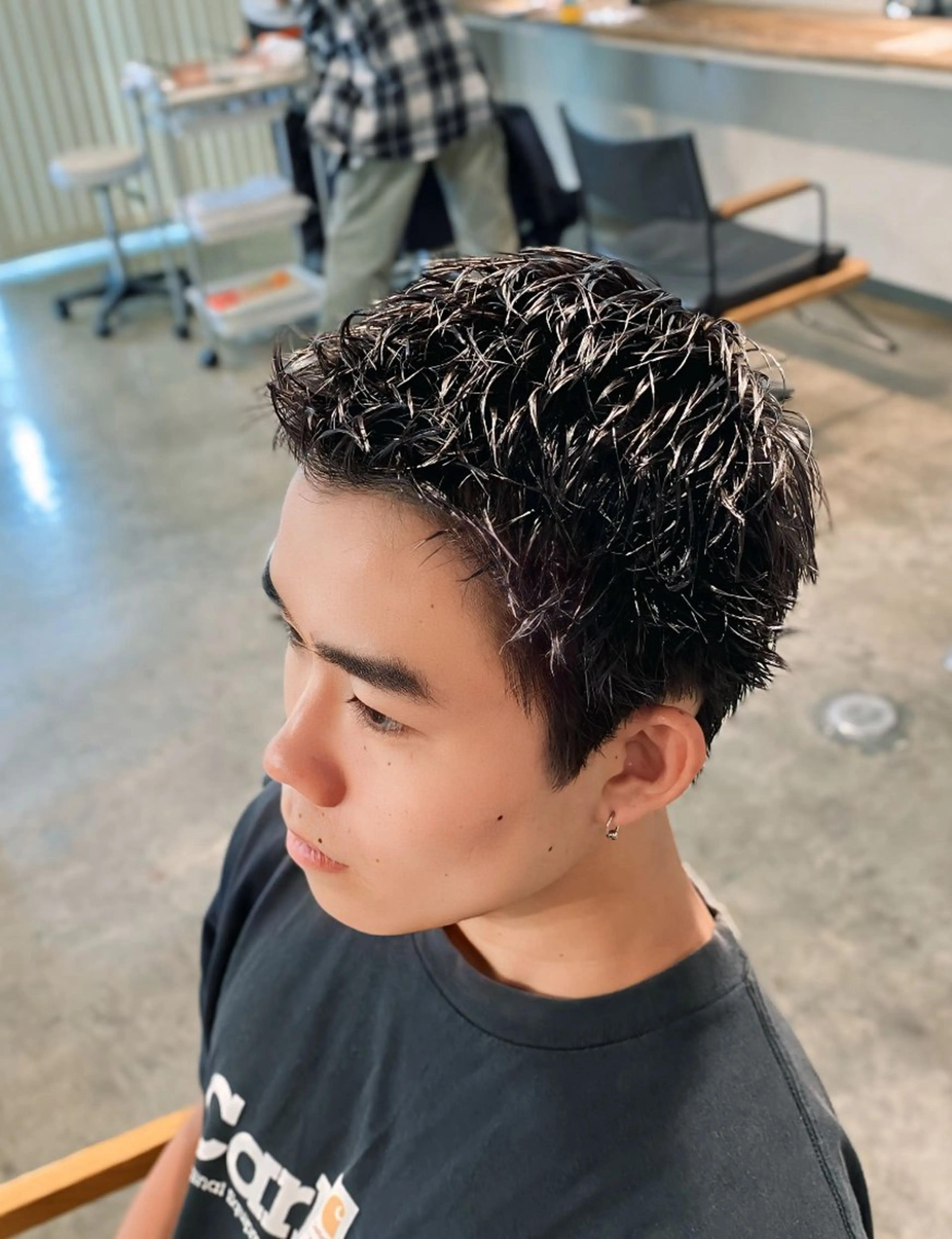 パーマ メンズ スパイキーショート メンズパーマ 特化/中川拓也のヘアスタイル