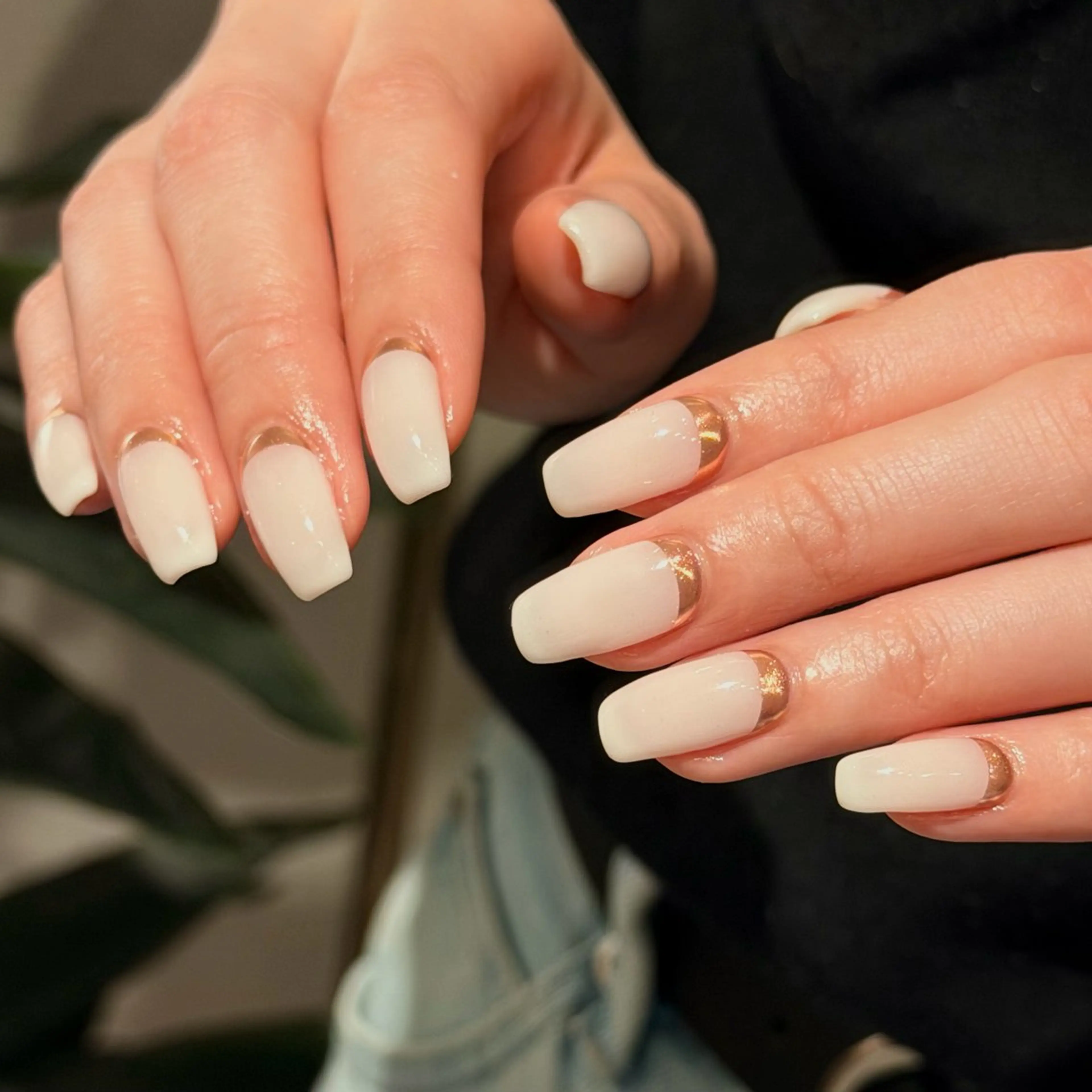 ネイル クリアネイル フラッシュネイル フラッシュマグ フレンチネイル マグネットネイル Luana所属・Luana nailのネイルデザイン