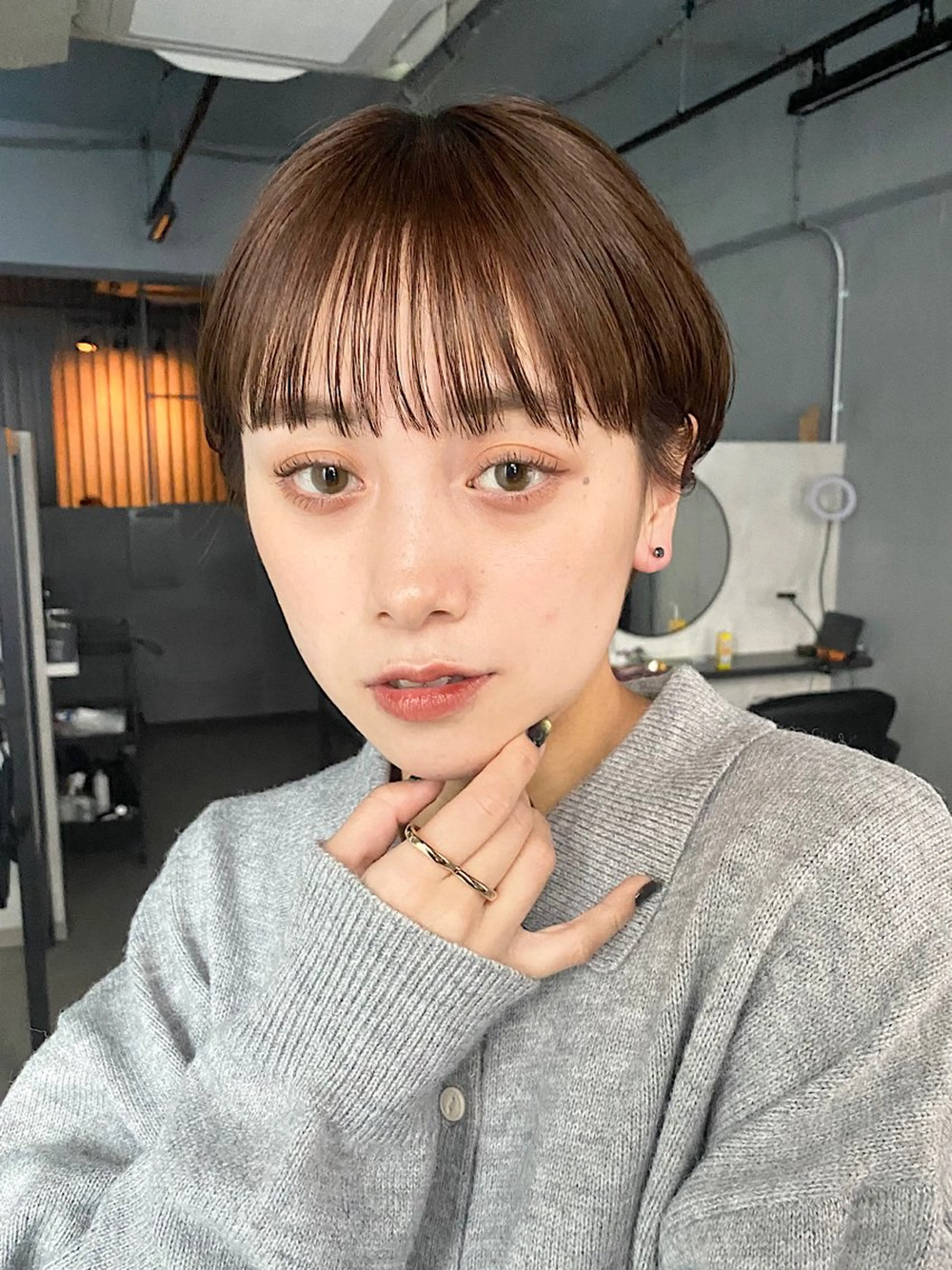 ショート カラー カット トリートメント サロウィン千葉所属・ショート/ボブ/ 高森大司のヘアスタイル