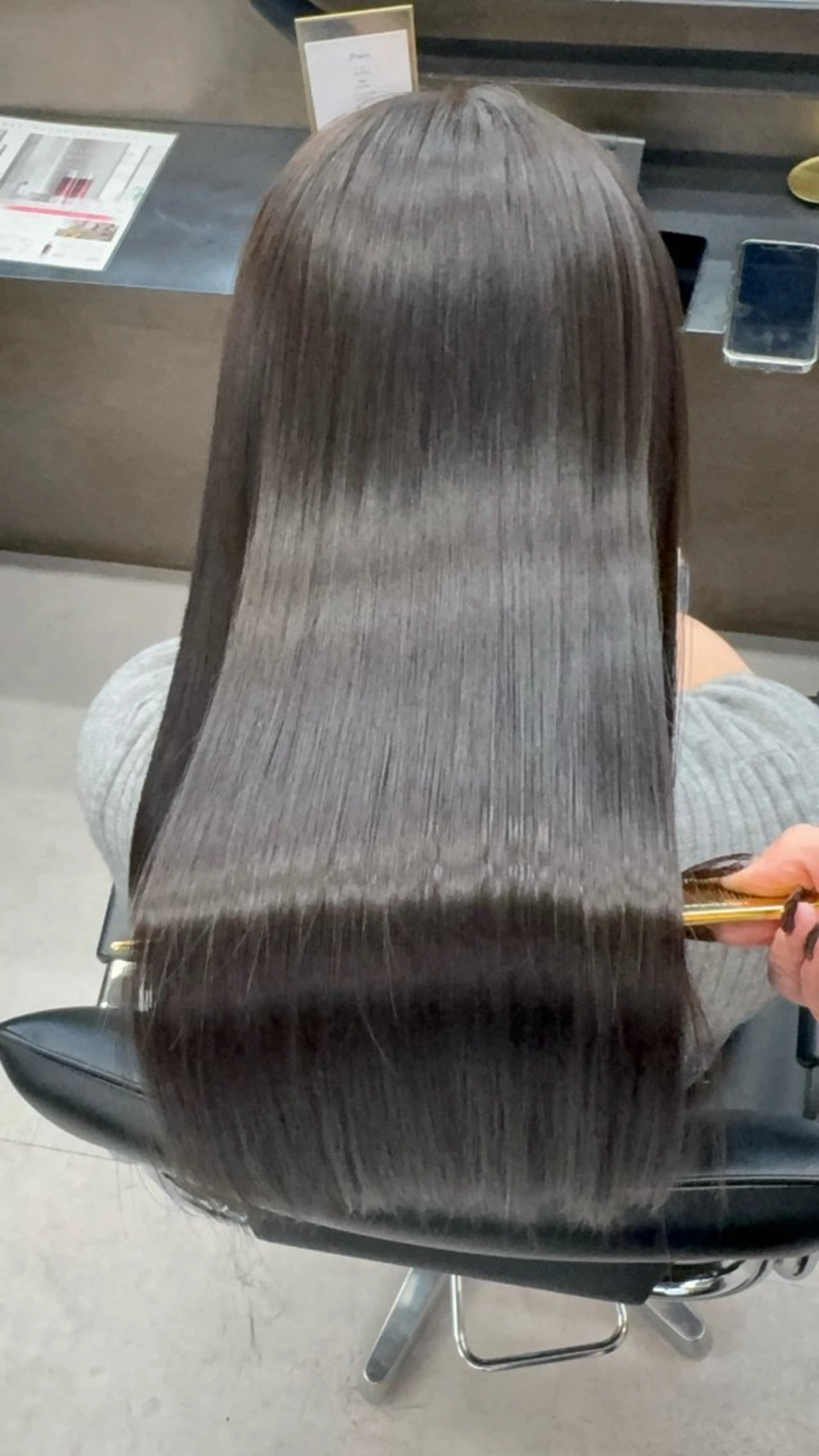 ロング カット ヘアカラー トリートメント レイヤー/髪質改善 /艶カラー/SAKIのヘアスタイル