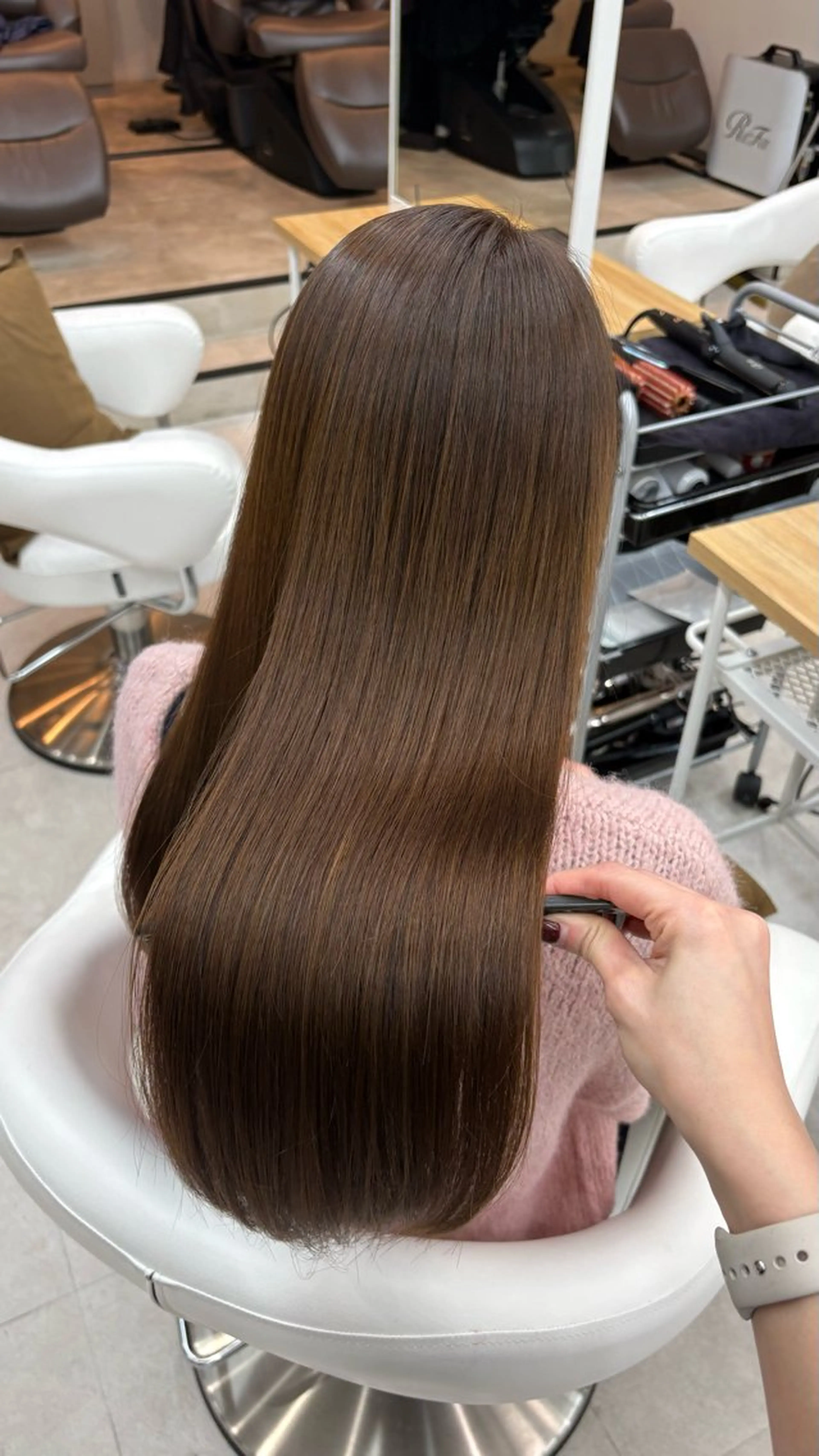 セミロング カラー ヘアカラー 後藤 愛美/レイヤーカットのヘアスタイル