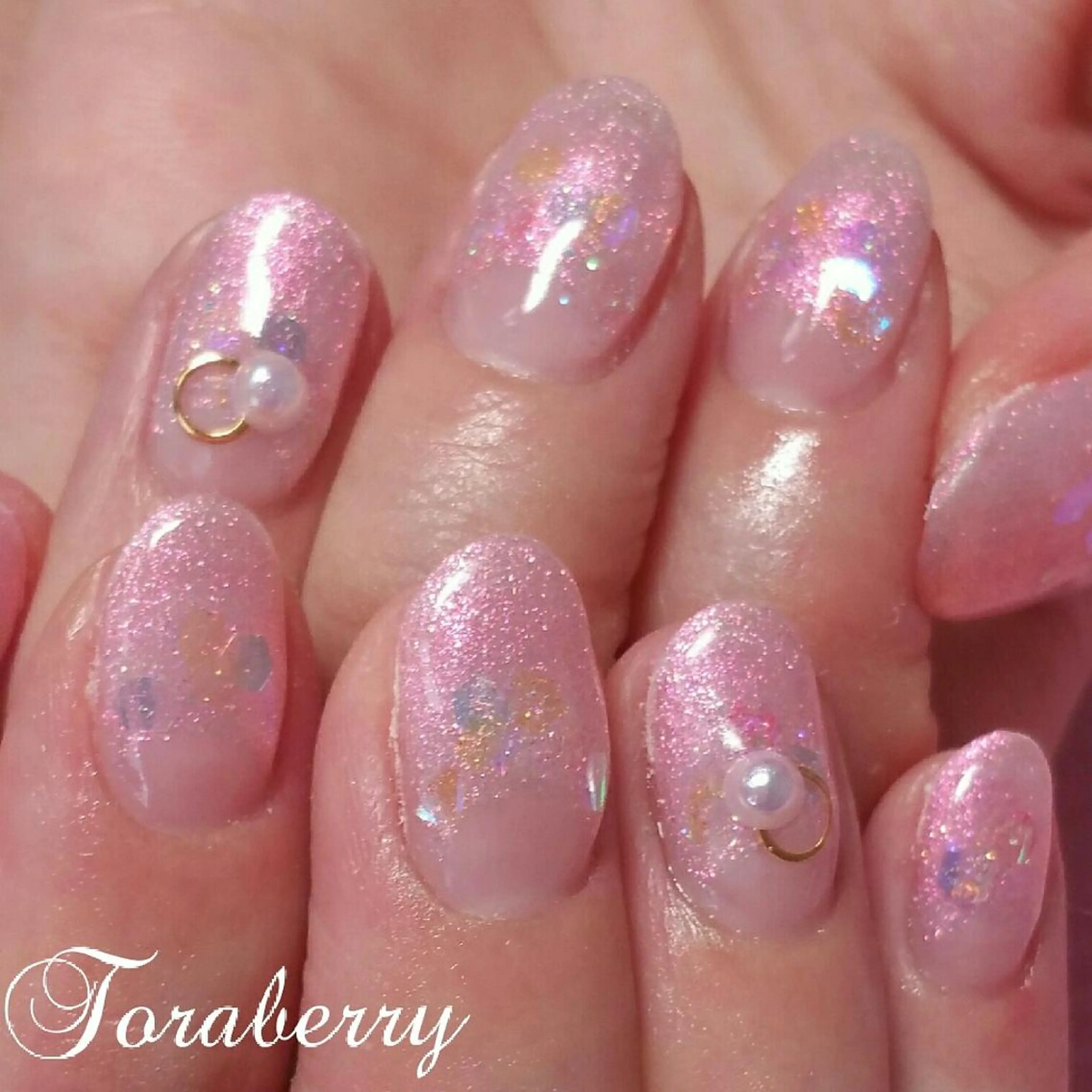 ネイル ラメ(グリッター) ネイリスト なつみのネイルデザイン