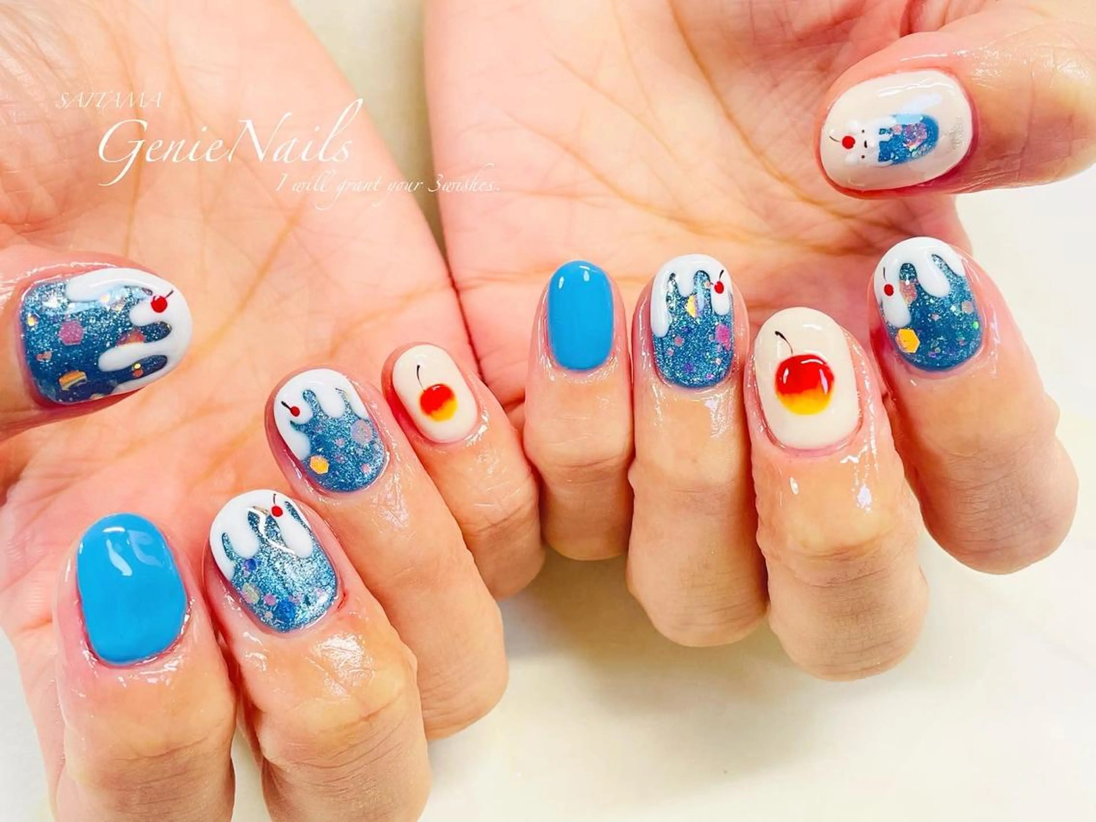 メンズ ネイル アートネイル フットネイル メンズネイル 持ち込み 夏ネイル Genie Nailsのネイルデザイン