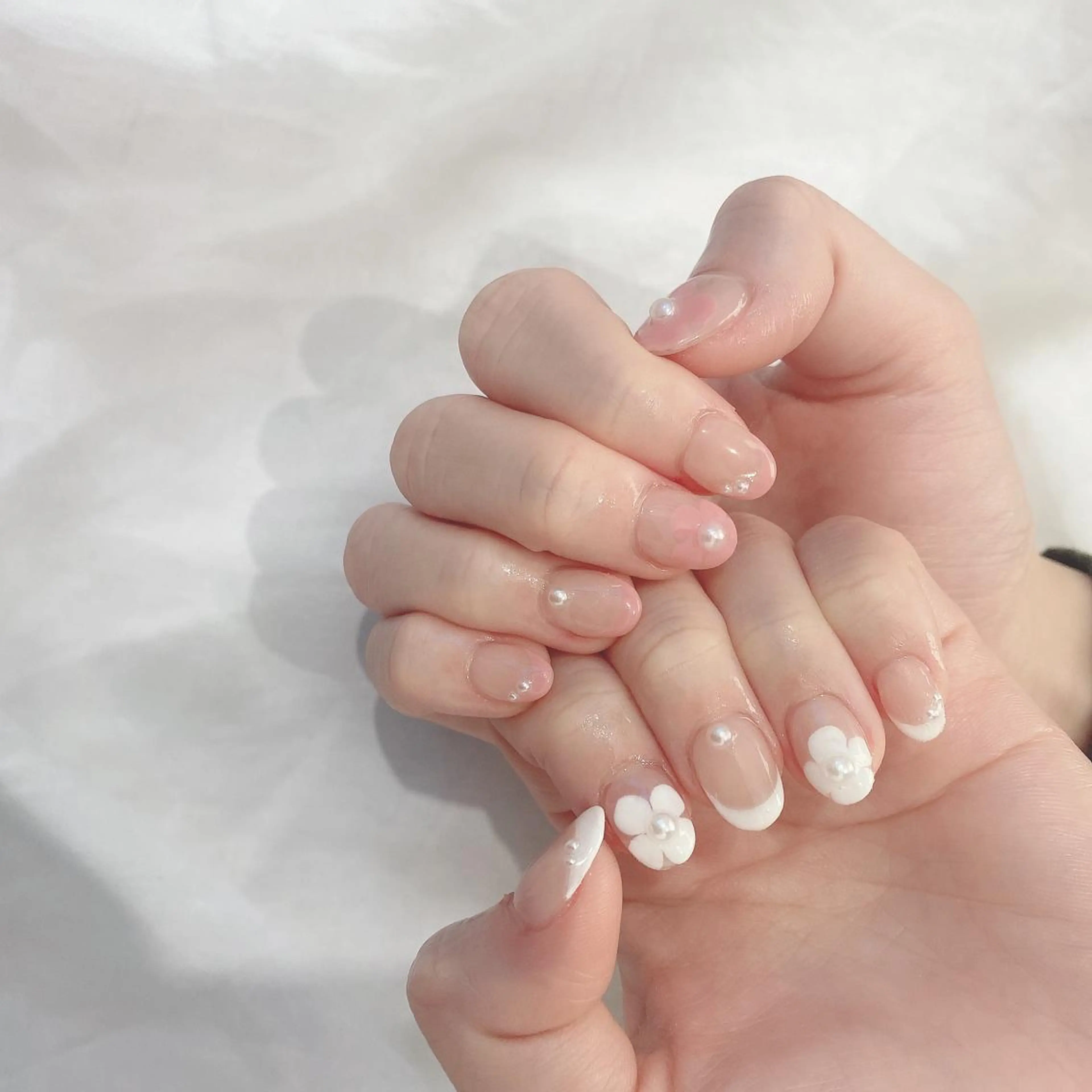 ネイル フラワーネイル 韓国ネイル SOL NAILのネイルデザイン