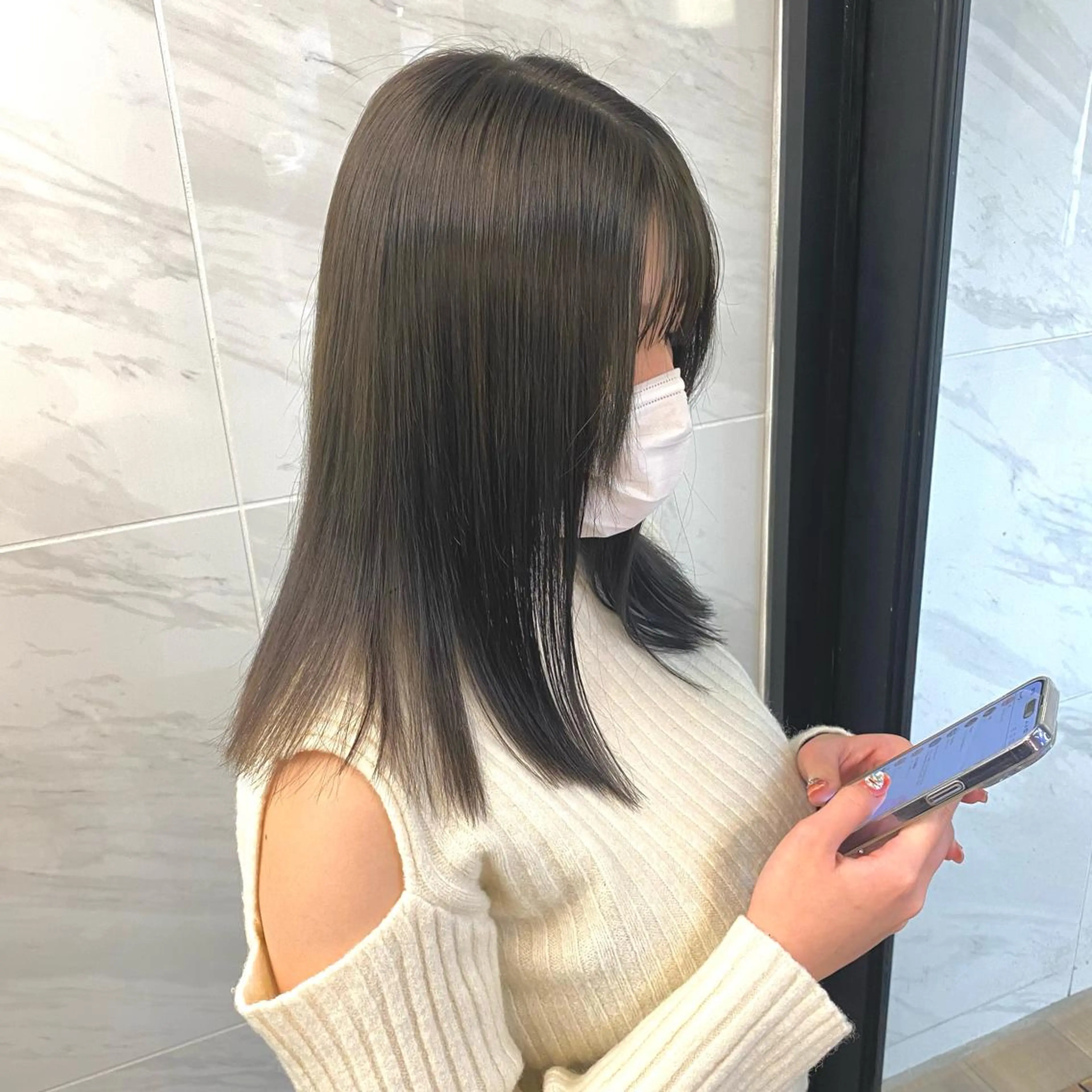 ミディアム SHIN レイヤー‪‪カットのヘアスタイル