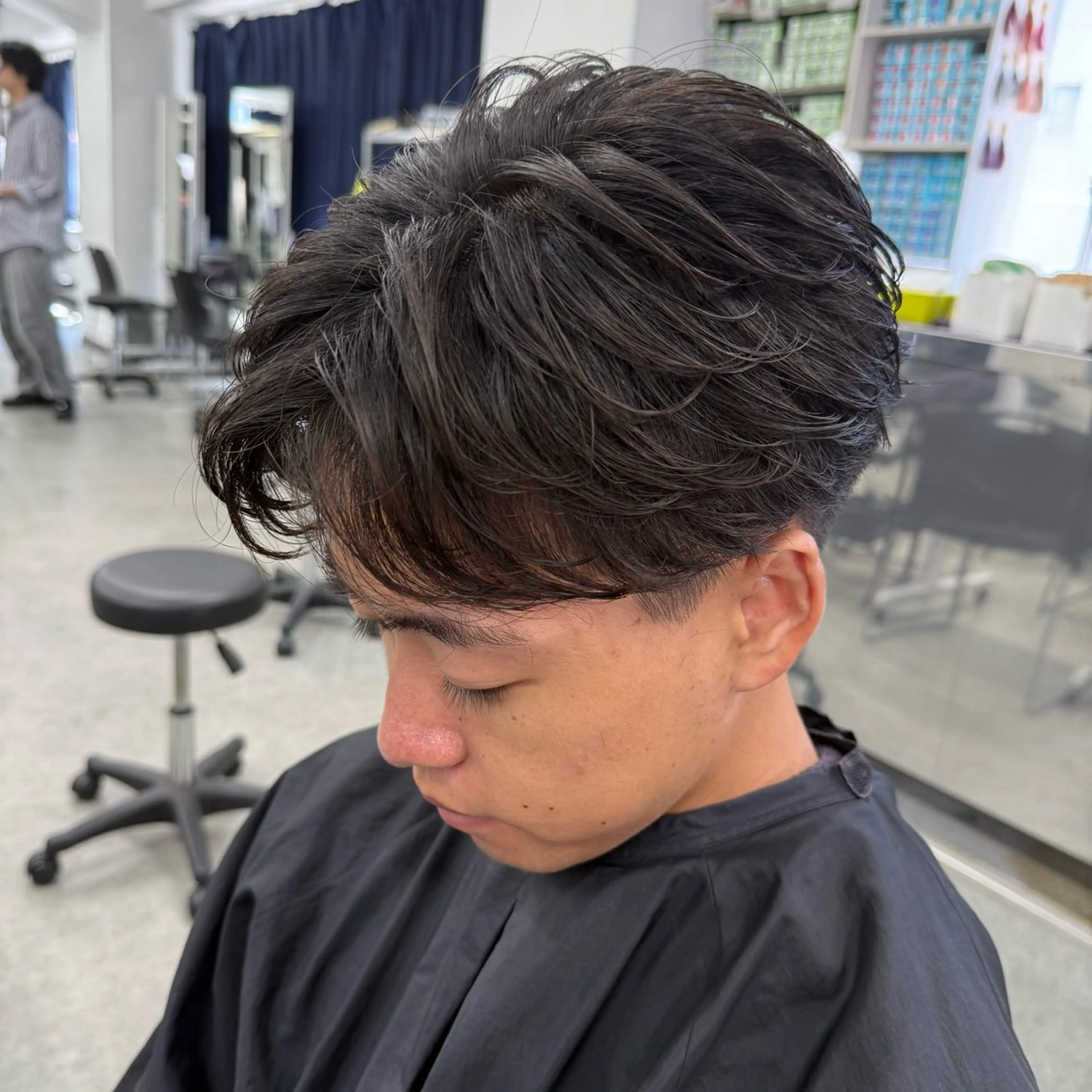 ショート カラー パーマ ヘアアレンジ メンズ キッズ 🔷横浜1のパーマ 職人🔷将太郎のヘアスタイル
