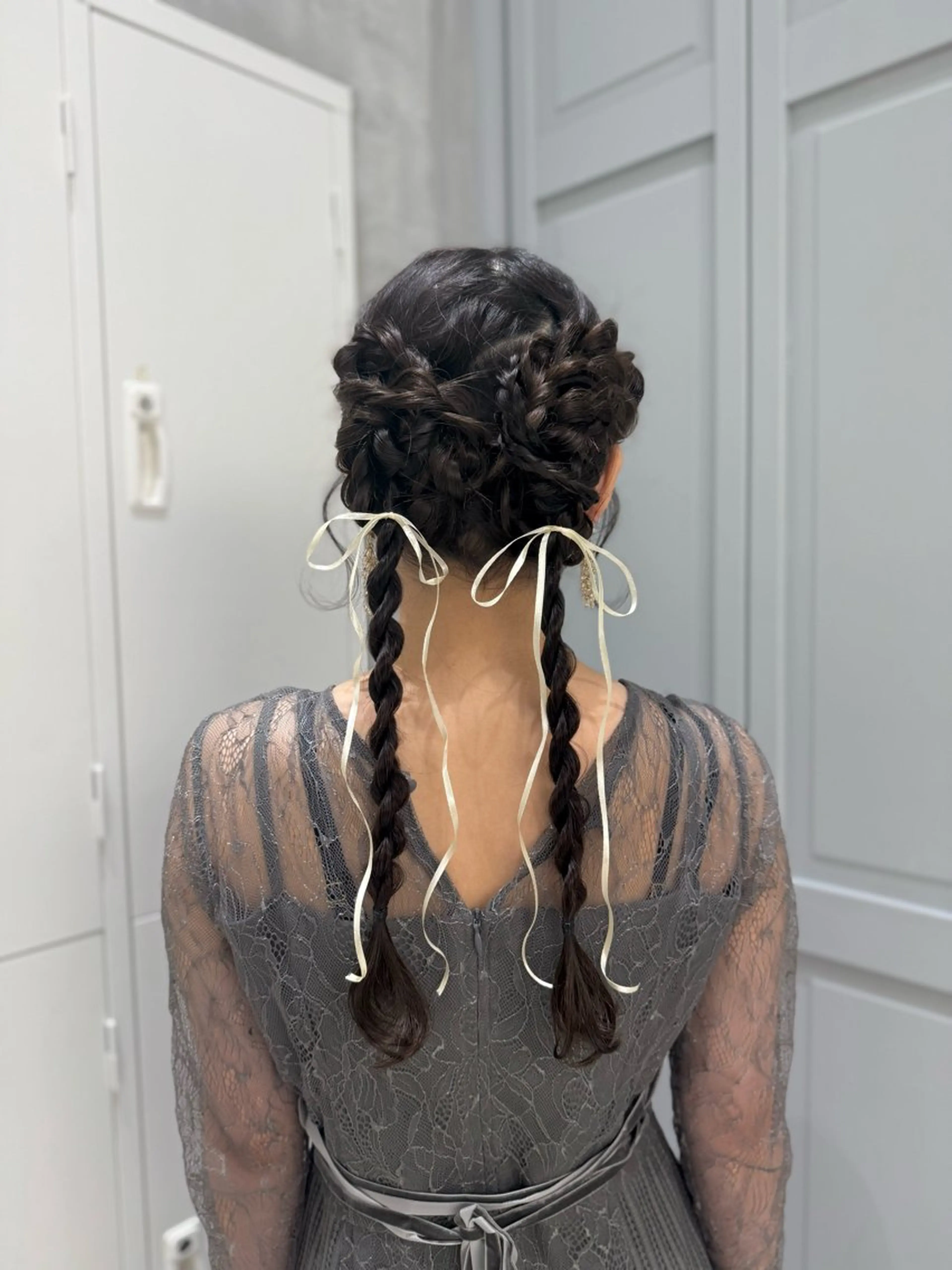 ロング ヘアアレンジ 韓国風ヘア ヘアセット 似合わせカラー/ヘア セット💐本多恵美のヘアスタイル